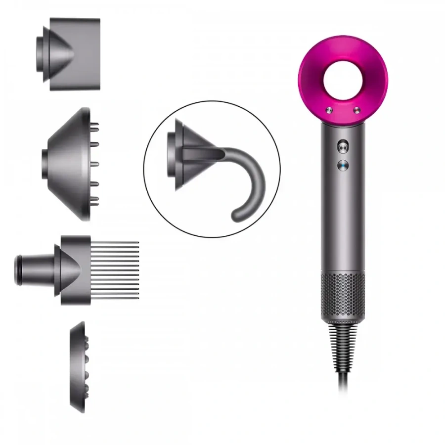 Фен для волосся Dyson Supersonic HD07 Iron/Fuchsia (386732-01)