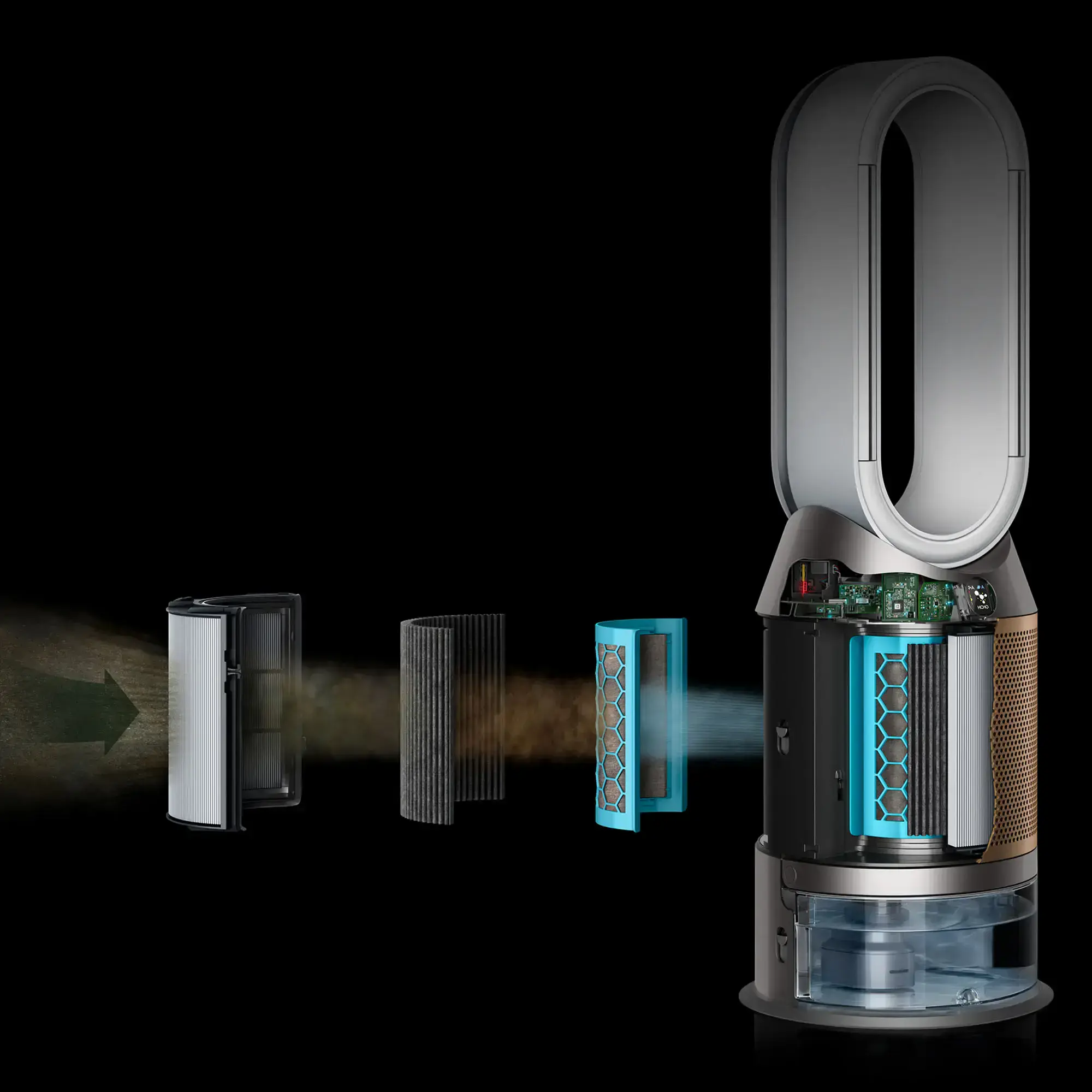 Очисник повітря + Зволожувач повітря Dyson Purifier Humidify+Cool Formaldehyde PH04 - White/Gold (379491-01)
