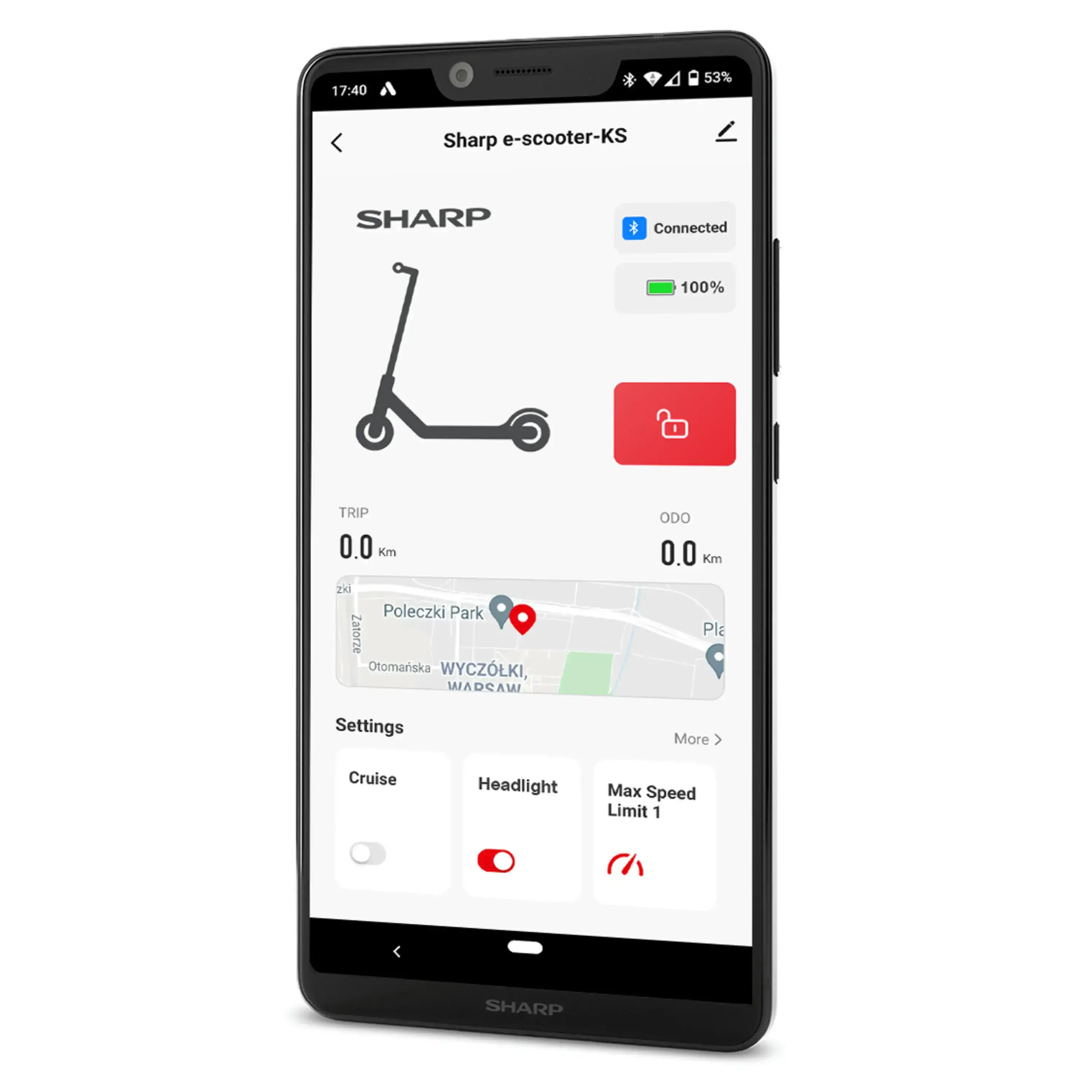 Электросамокат Sharp Electric Scooter (EM-KS2AEU-B)