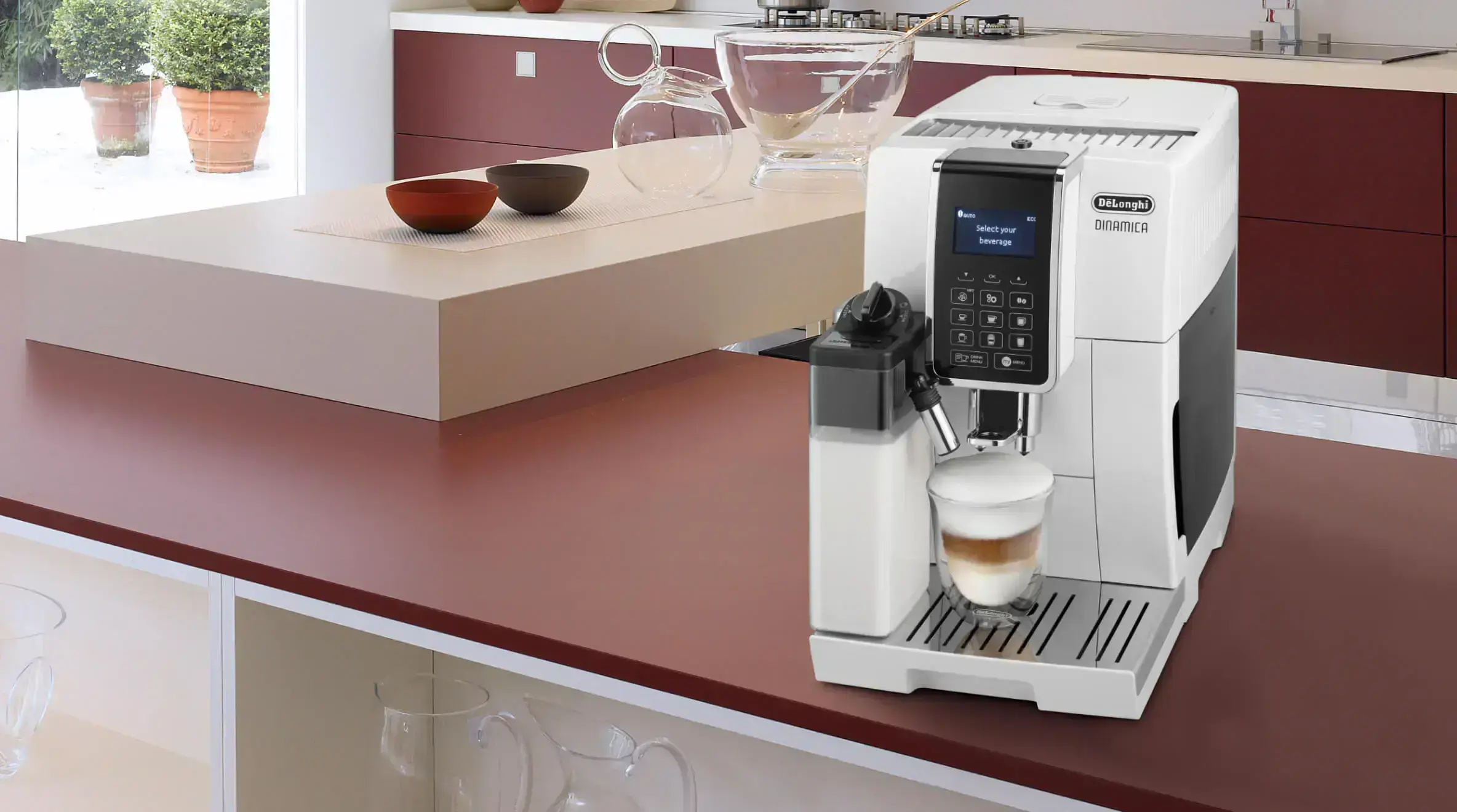 Кофемашина DeLonghi Dinamica ECAM 353.75 w