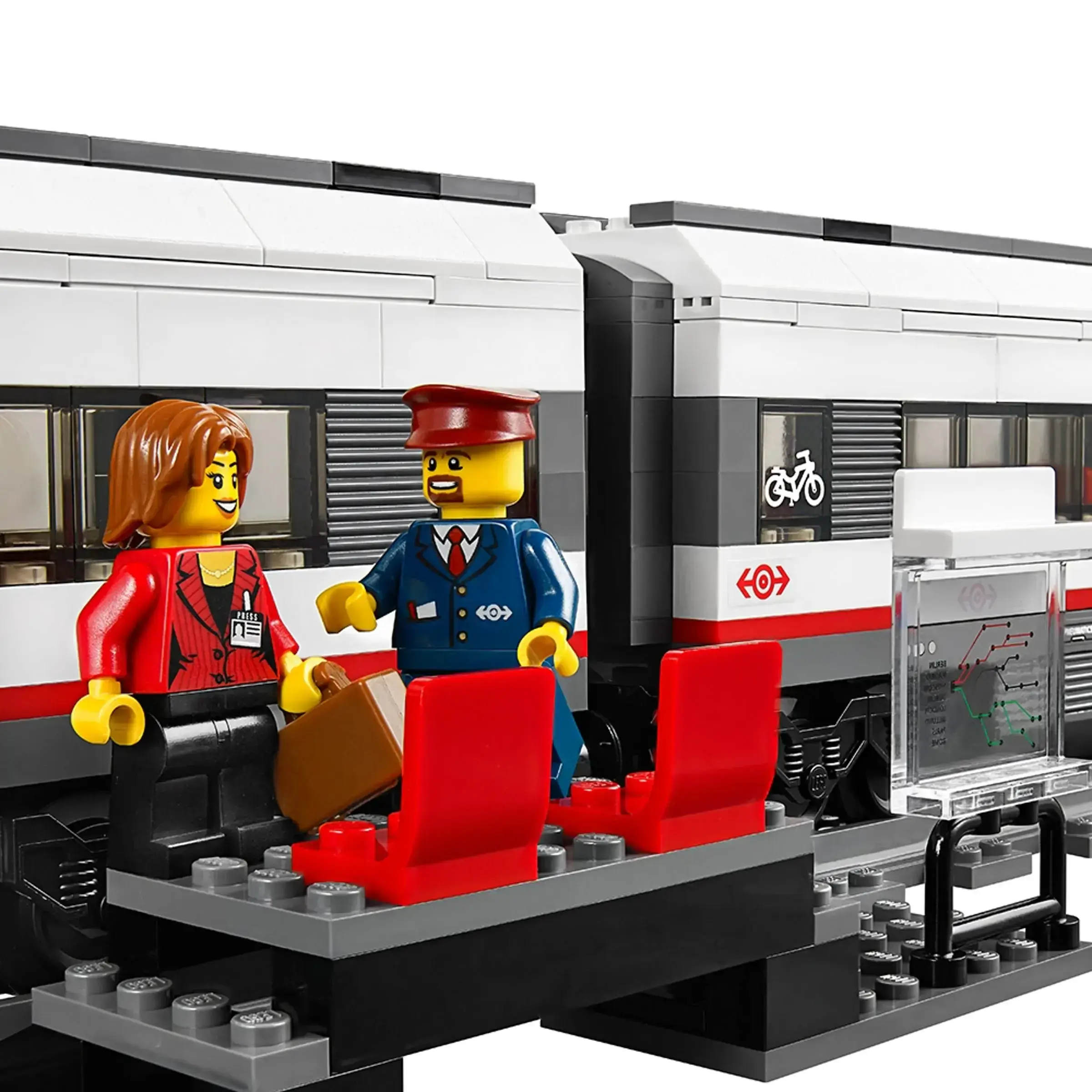 Блочный конструктор LEGO City Скоростной пассажирский поезд (60051) на радиоуправлении