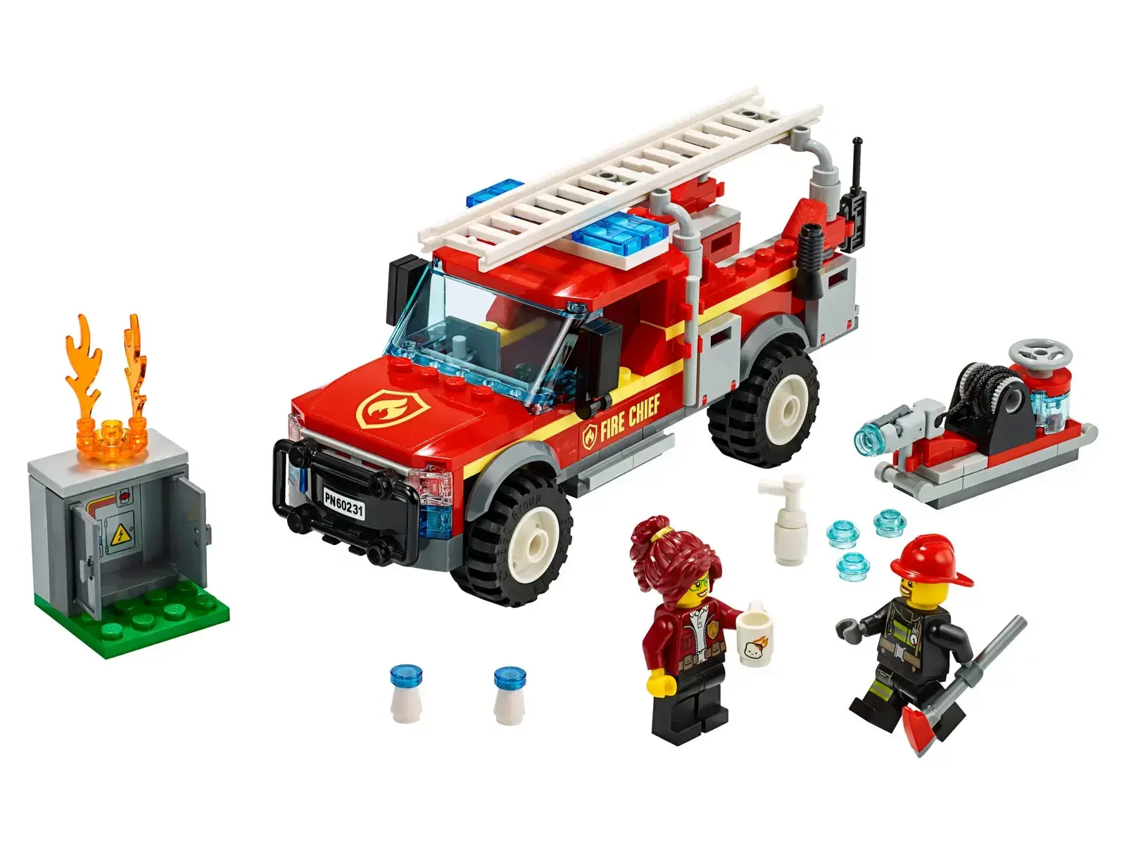 Блочный конструктор LEGO City «Грузовик начальника пожарной охраны» (60231)