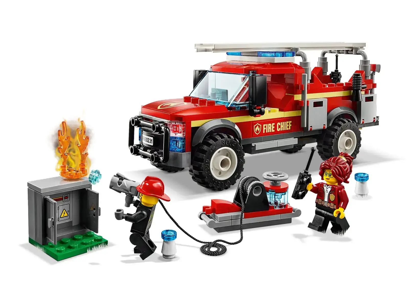 Блочный конструктор LEGO City «Грузовик начальника пожарной охраны» (60231)