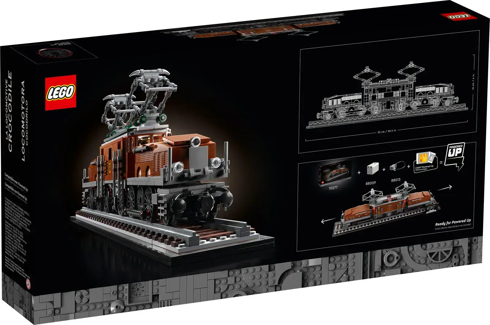 Блочный конструктор LEGO Локомотив Крокодил (10277)