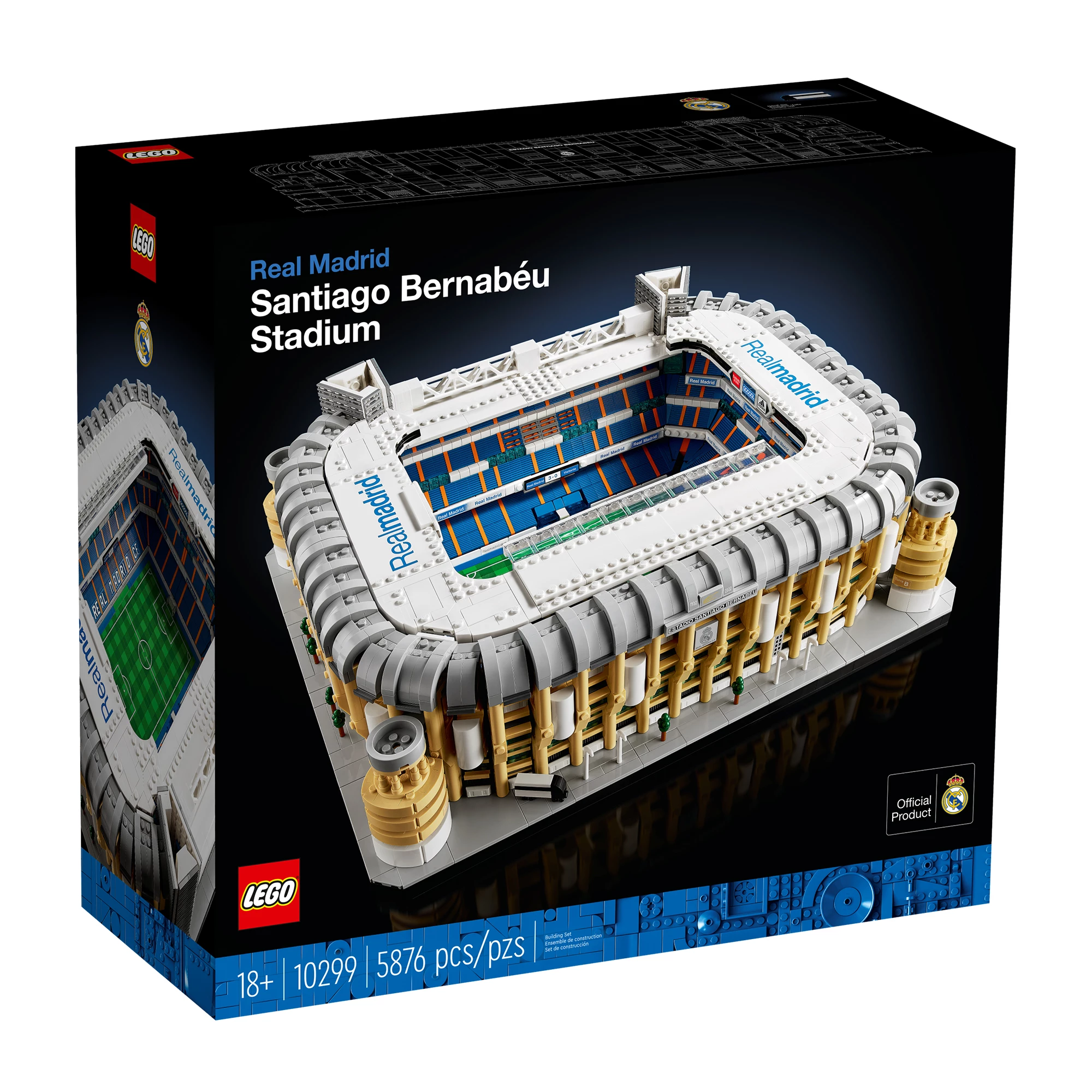 Блоковий конструктор LEGO Creator Реал Мадрид – Стадіон Сантьяго Бернабеу (10299)