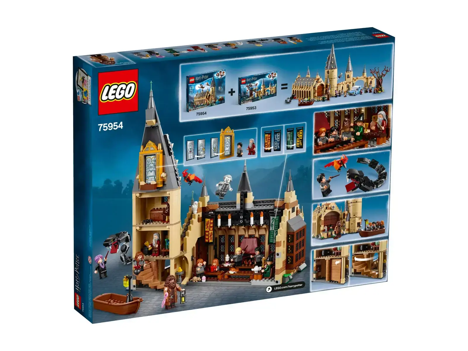 Блоковий конструктор LEGO Harry Potter Великий зал Хогвартсу (75954)