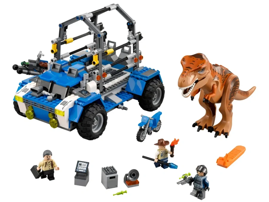 Блоковий конструктор LEGO Jurassic World Мисливець на тиранозавра (75918)