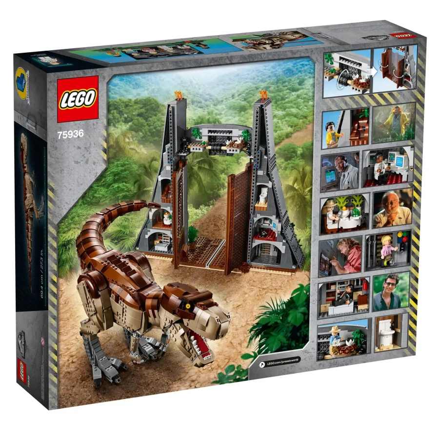 Блоковий конструктор LEGO Лють Ті-Рекса (75936)