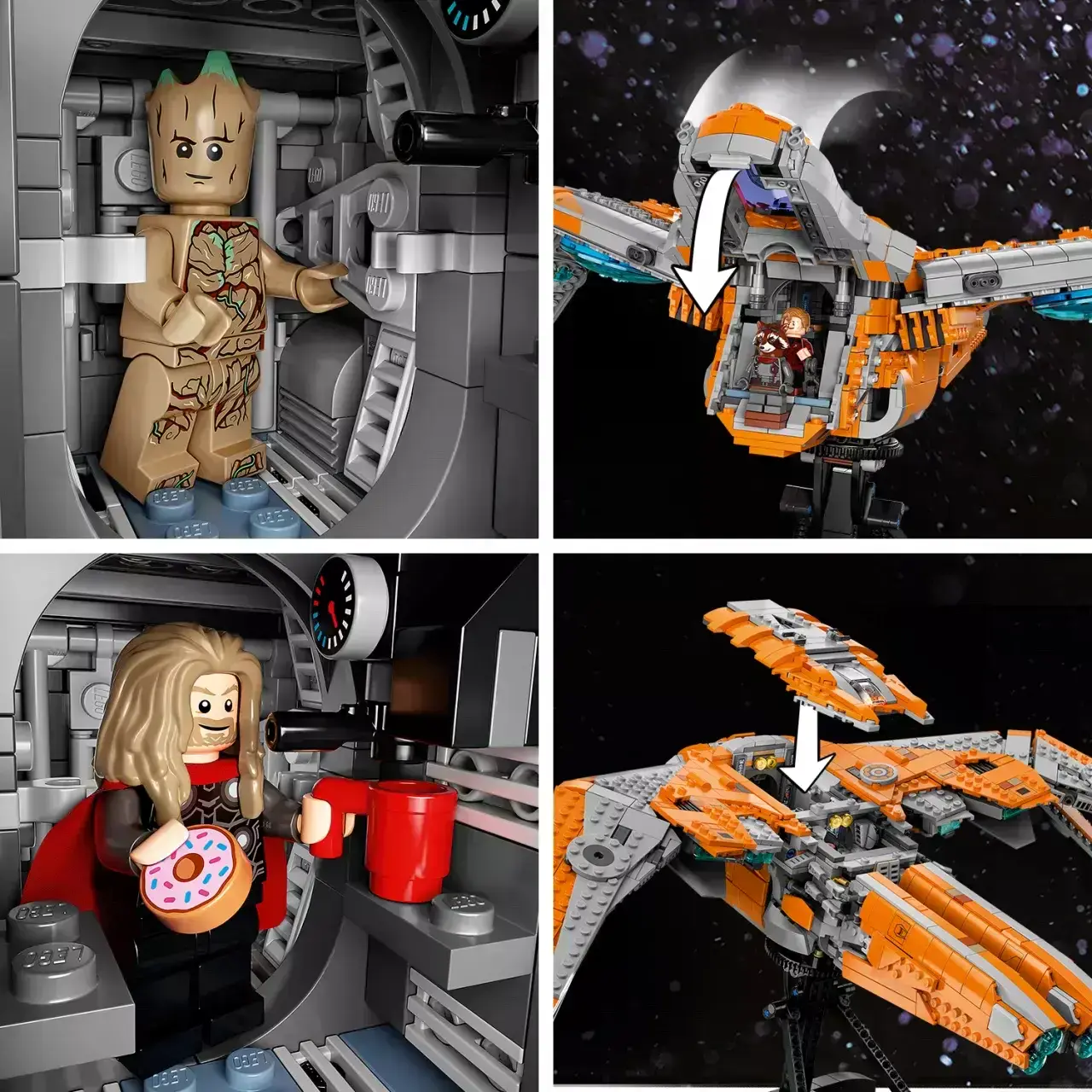 Авто-конструктор LEGO Marvel Корабель Вартових (76193)