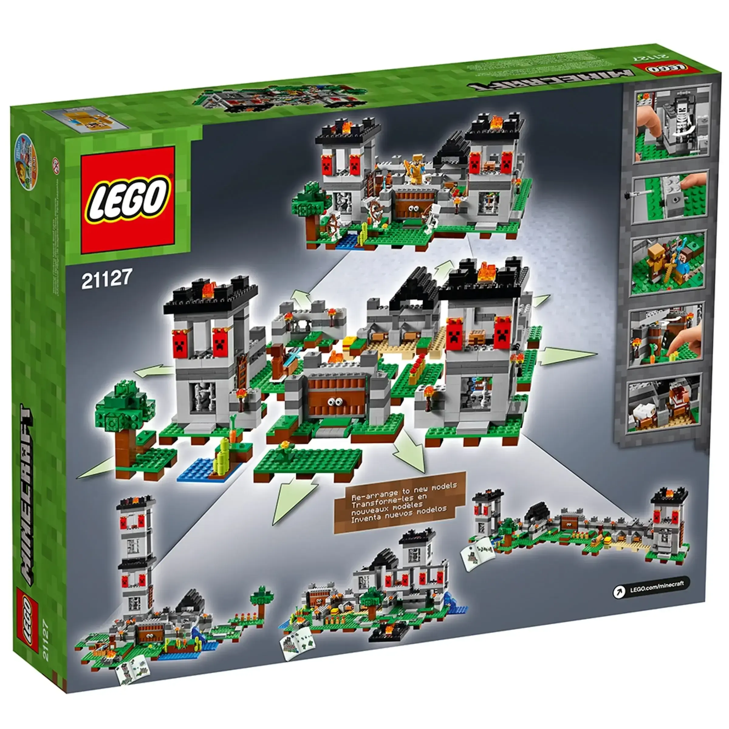 Блочный конструктор LEGO Minecraft Крепость (21127)