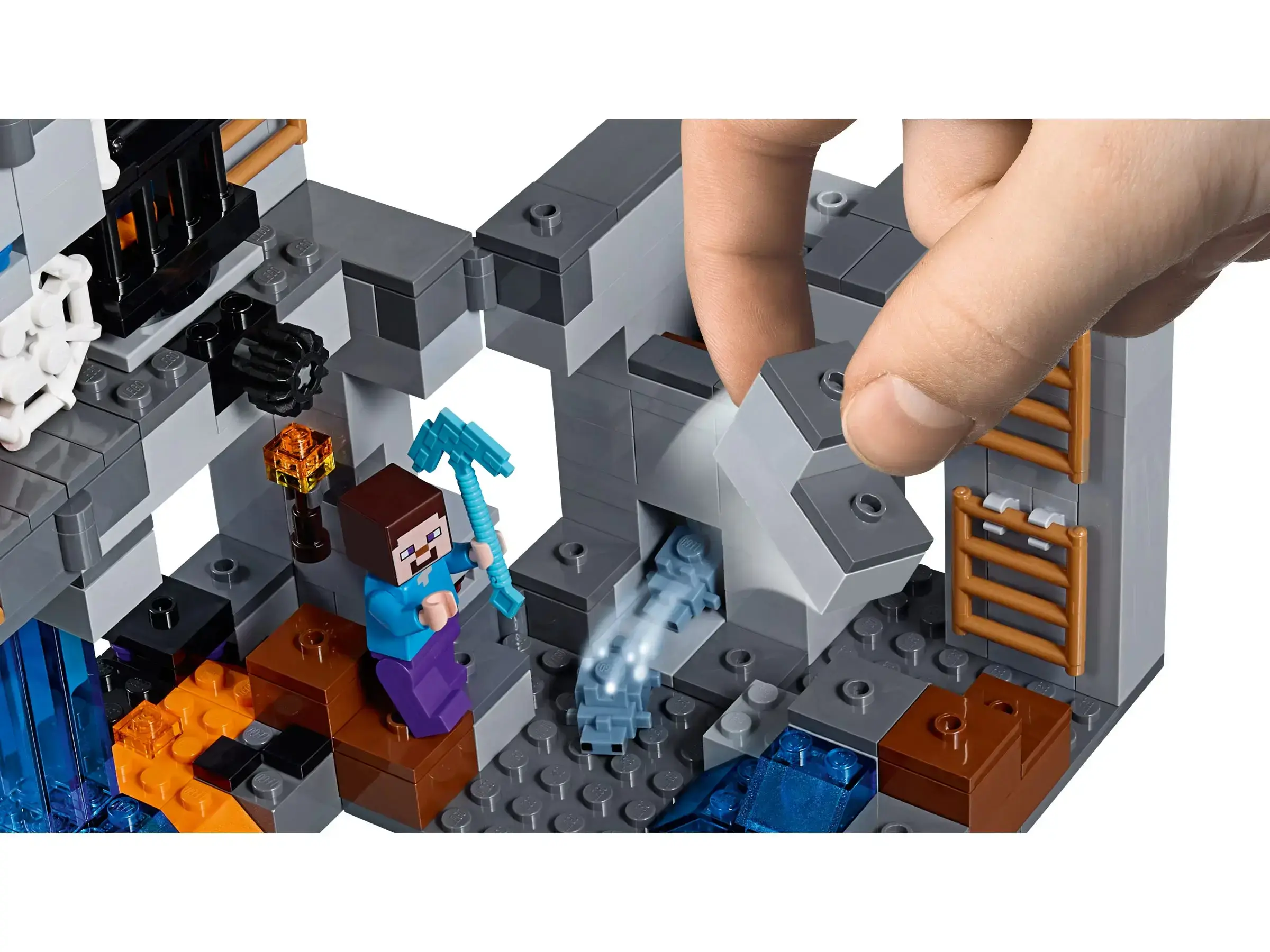 Блоковий конструктор LEGO Minecraft Пригоди в шахтах (21147)