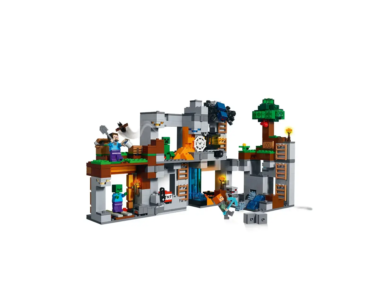 Блоковий конструктор LEGO Minecraft Пригоди в шахтах (21147)