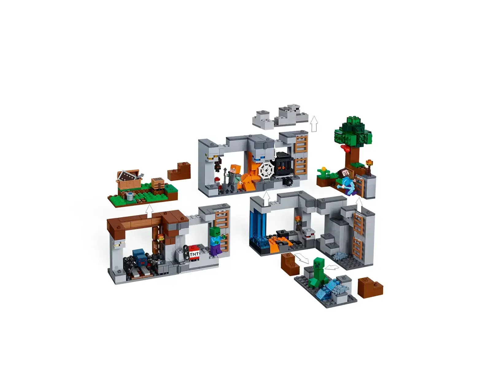 Блоковий конструктор LEGO Minecraft Пригоди в шахтах (21147)