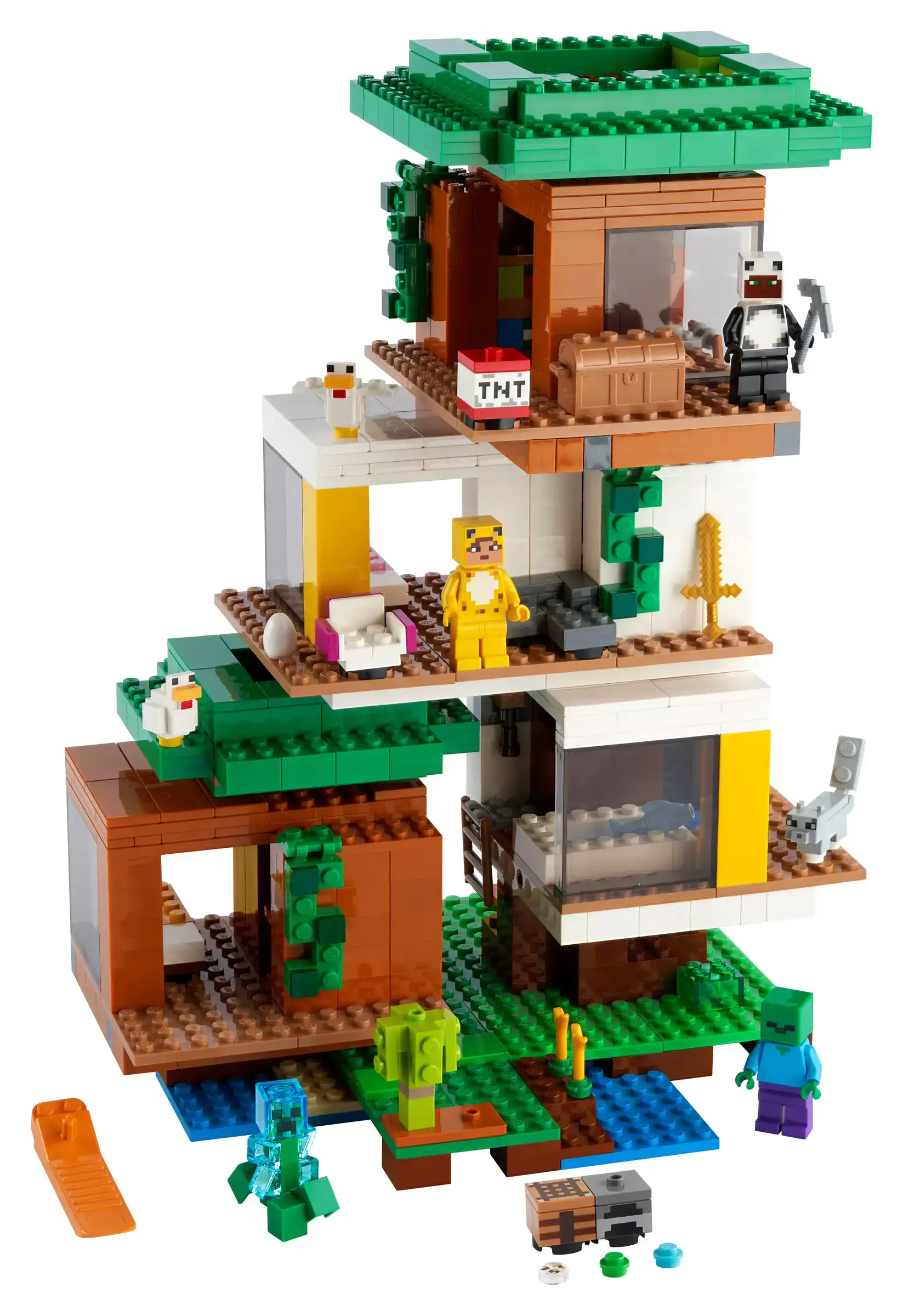 Блочный конструктор LEGO Minecraft Современный домик на дереве (21174)
