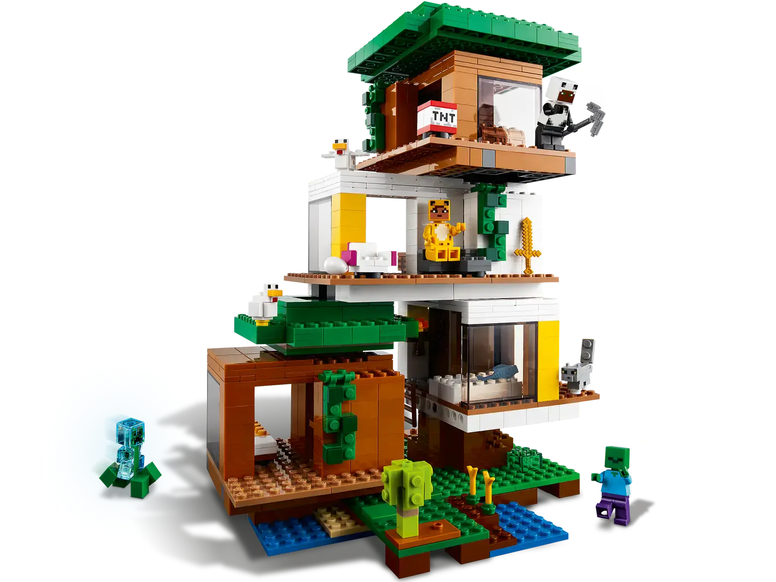 Блочный конструктор LEGO Minecraft Современный домик на дереве (21174)