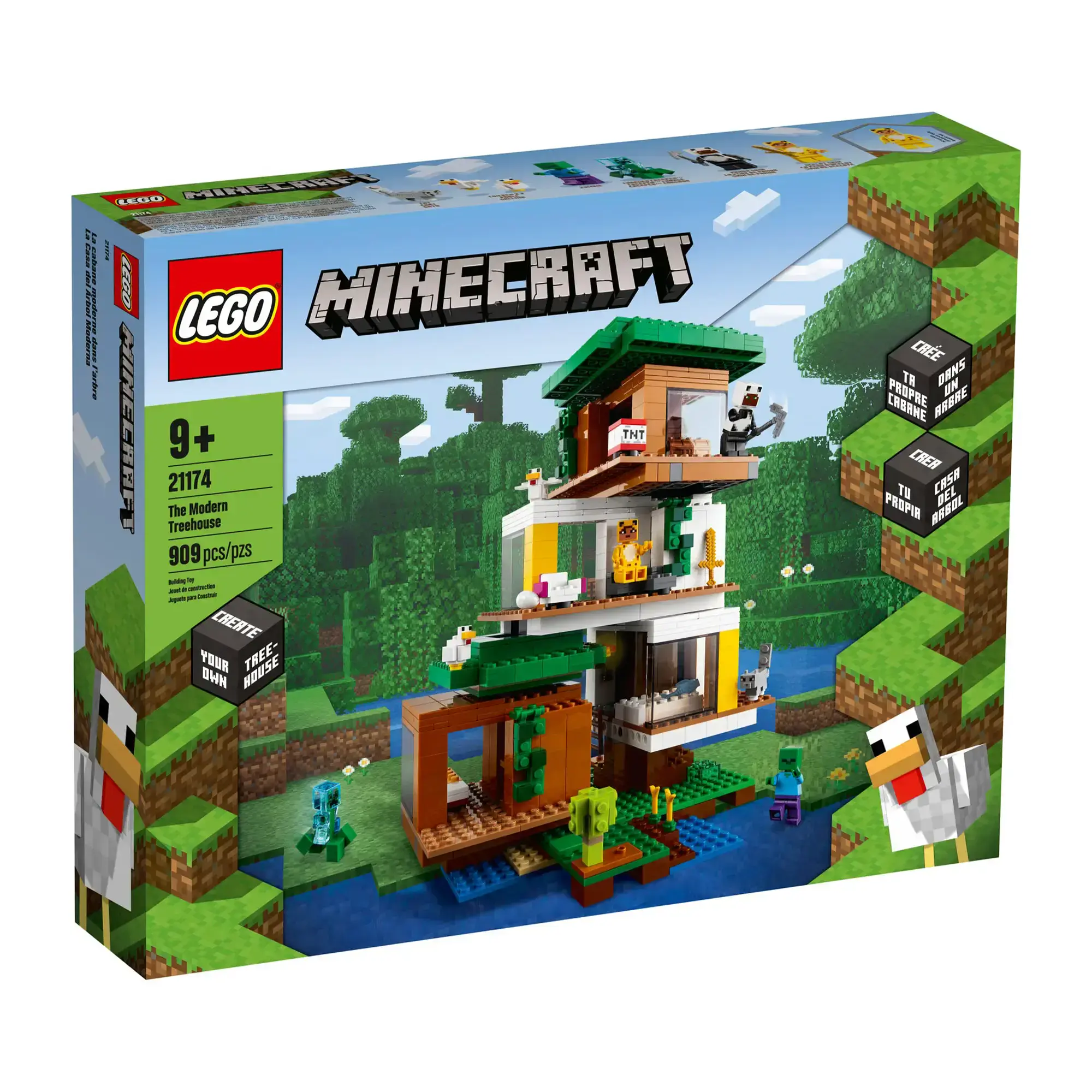 Блочный конструктор LEGO Minecraft Современный домик на дереве (21174)