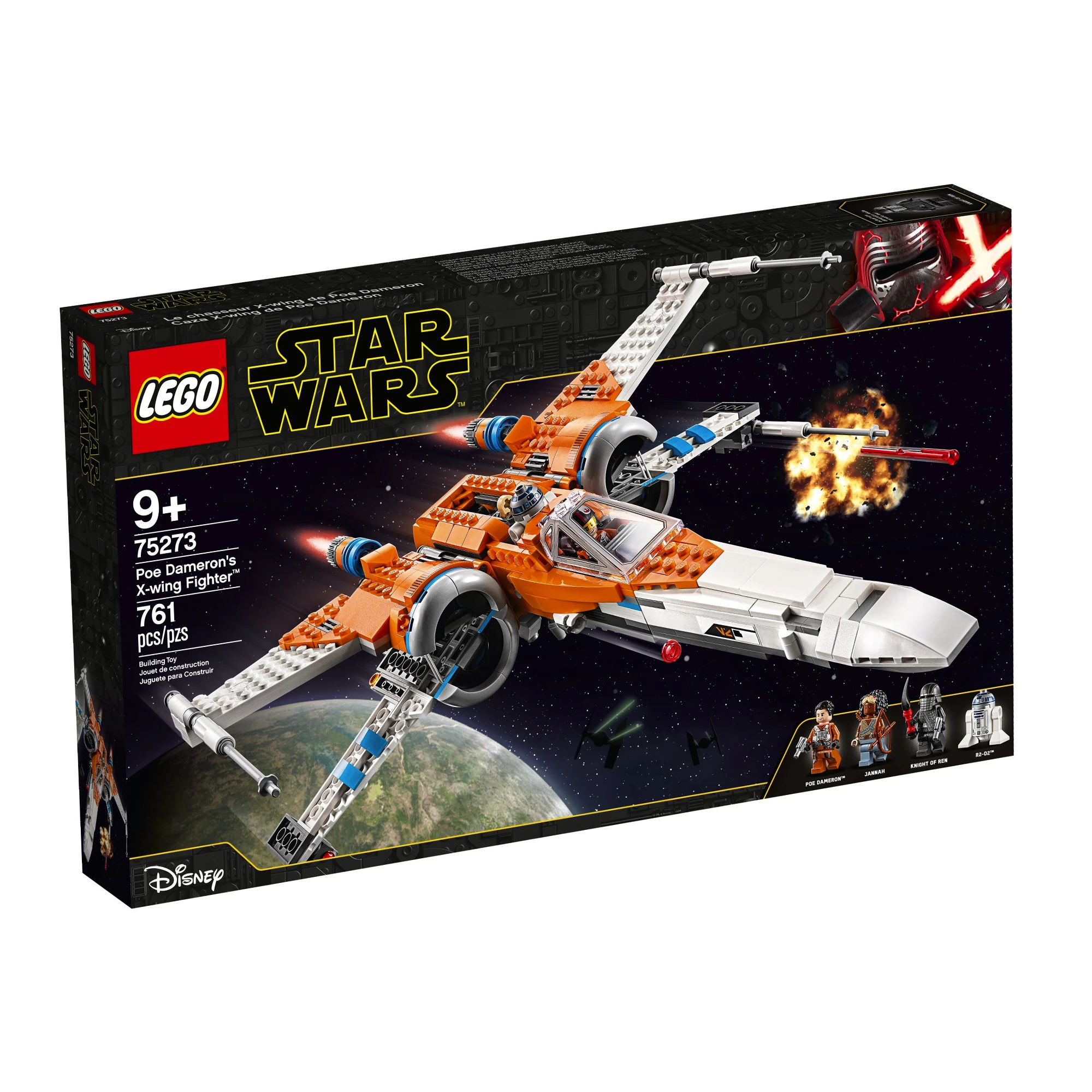 Блочный конструктор LEGO Star Wars Истребитель типа Х По Дамерона (75273)