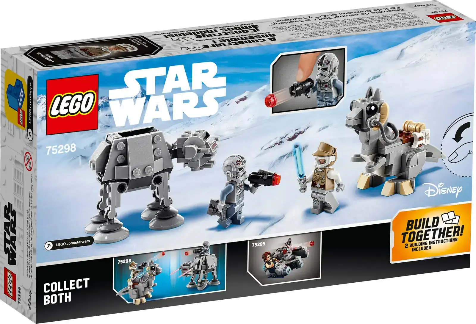 Блочный конструктор LEGO Star Wars Микрофайтеры: AT-AT против таунтауна (75298)