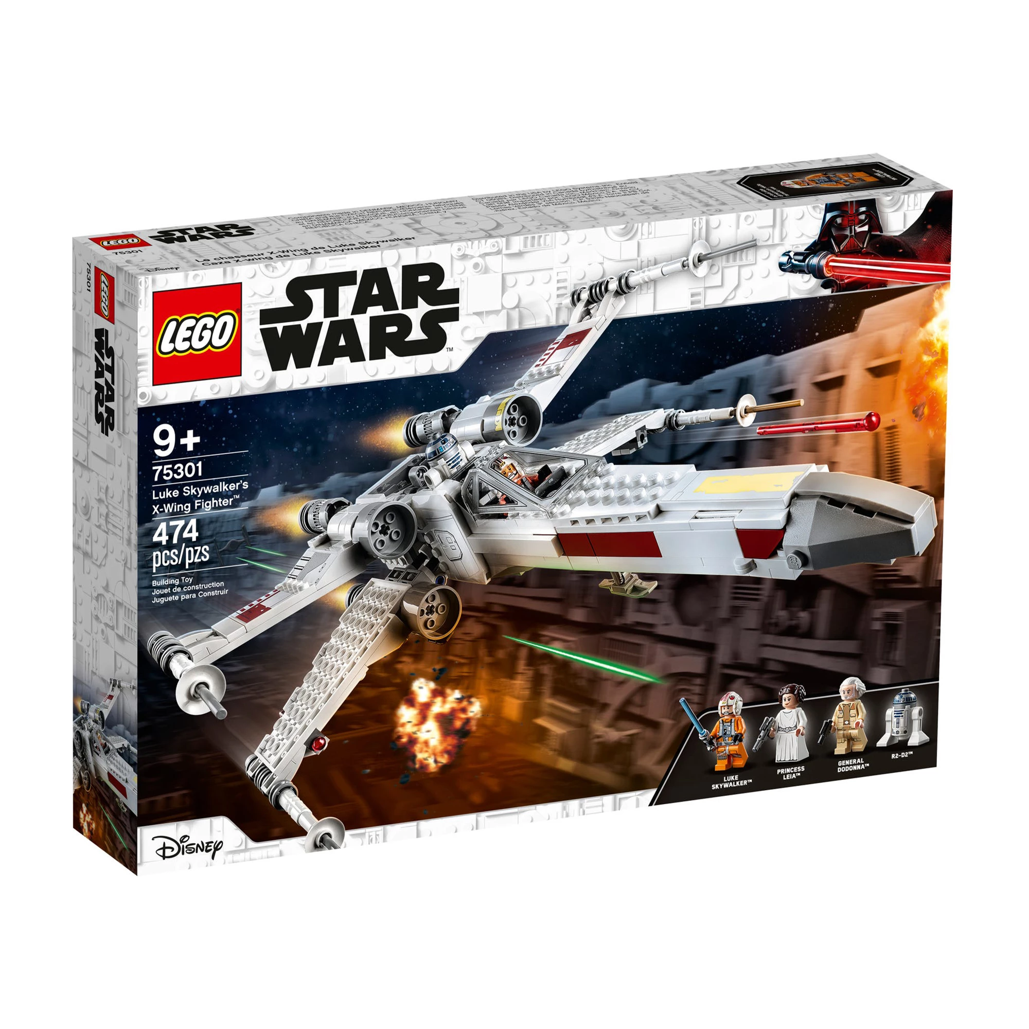 Блочный конструктор LEGO Star Wars Истребитель X-wing Люка Скайвокера (75301)