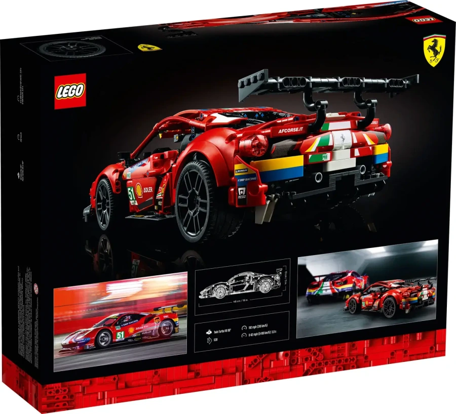 Авто-конструктор LEGO Technic Ferrari 488 GTE AF Corse №51 (42125)