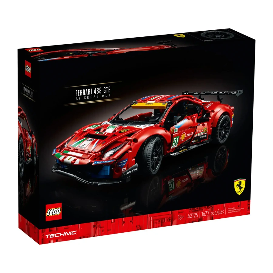 Авто-конструктор LEGO Technic Ferrari 488 GTE AF Corse №51 (42125)