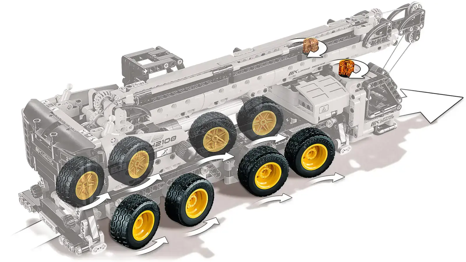 Блоковий конструктор LEGO Technic Пересувний кран (42108)