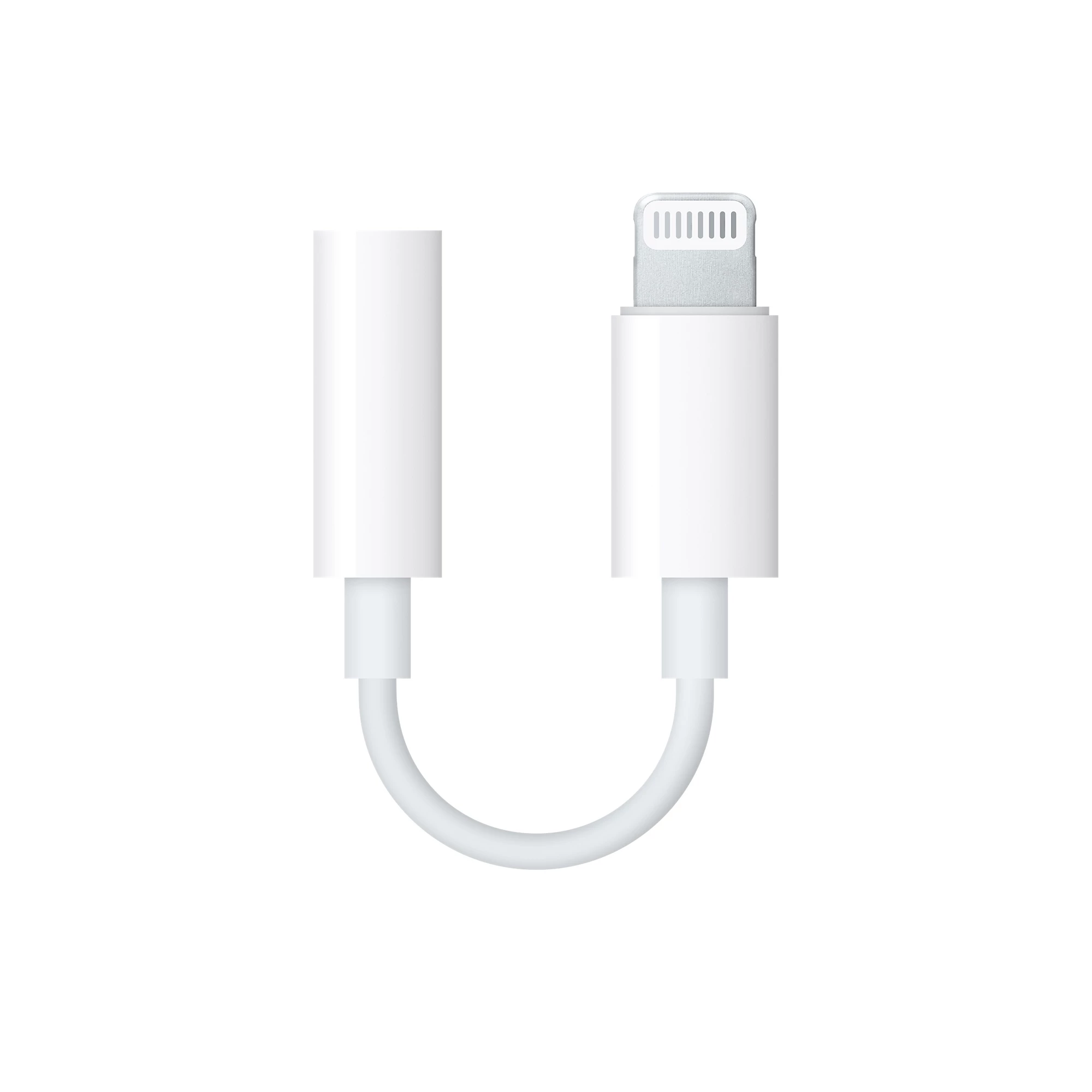 NO BOX Apple Lightning to 3.5mm Headphones for iPhone (MMX62)(Оригінал з комплекту iPhone)
