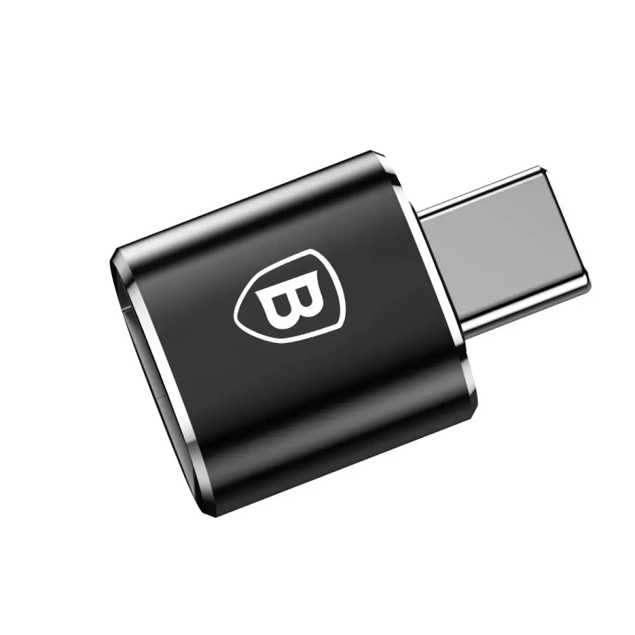 Адаптер USB Type-C Baseus USB Female To Type-C Male Adapter Converter - Black (CATOTG-01)