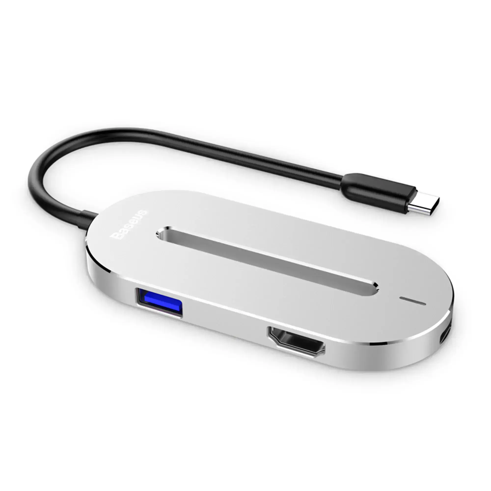 Baseus O HUB Type-C Multi-function Converter Silver