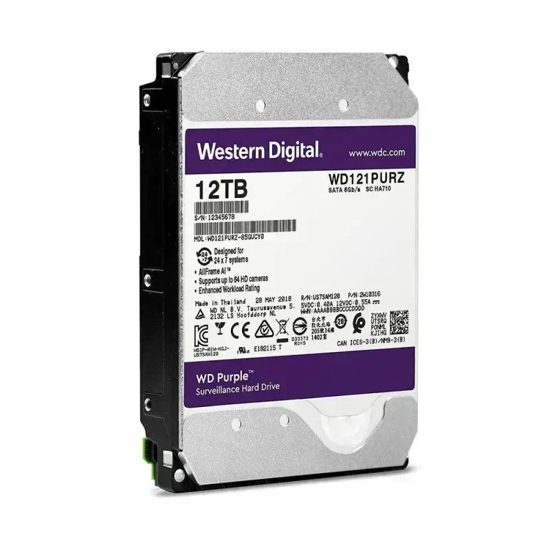 Жорсткий диск WD Purple 12 TB (WD121PURZ)