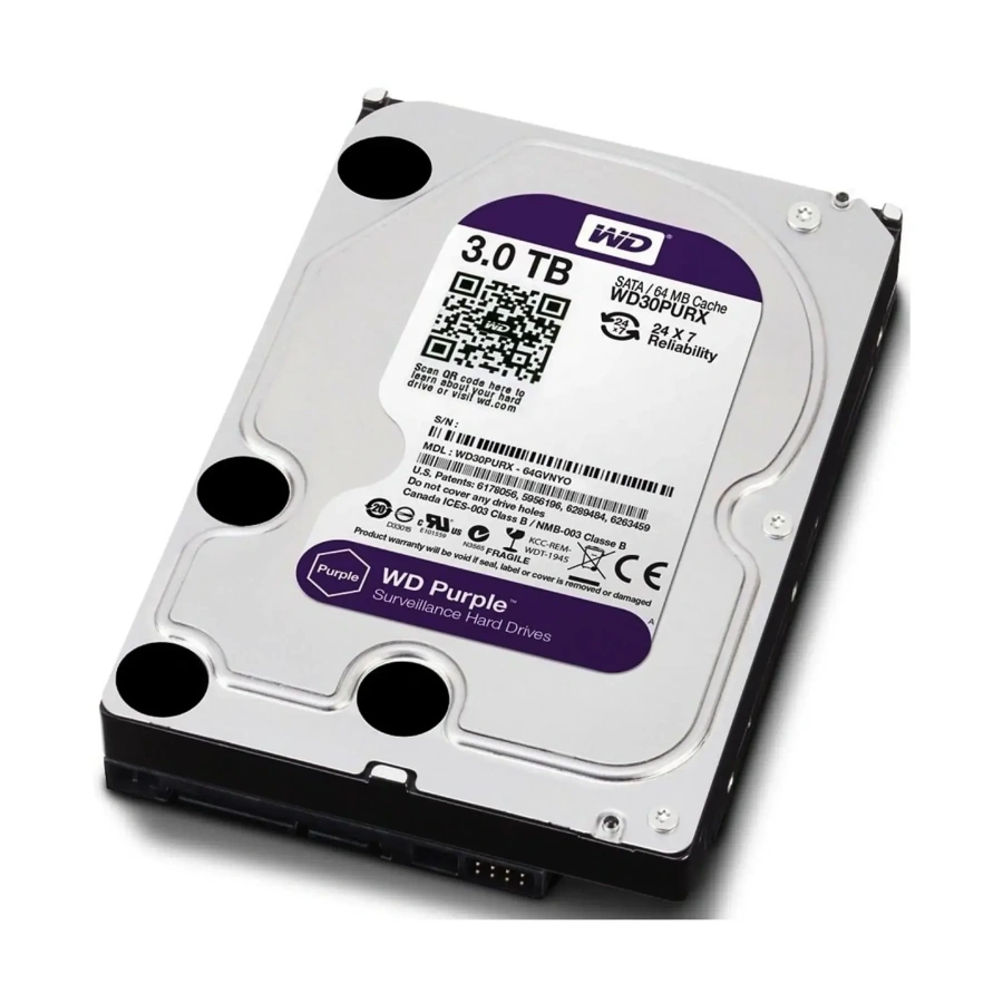 Жорсткий диск WD Purple 3 ТБ (WD30PURZ)