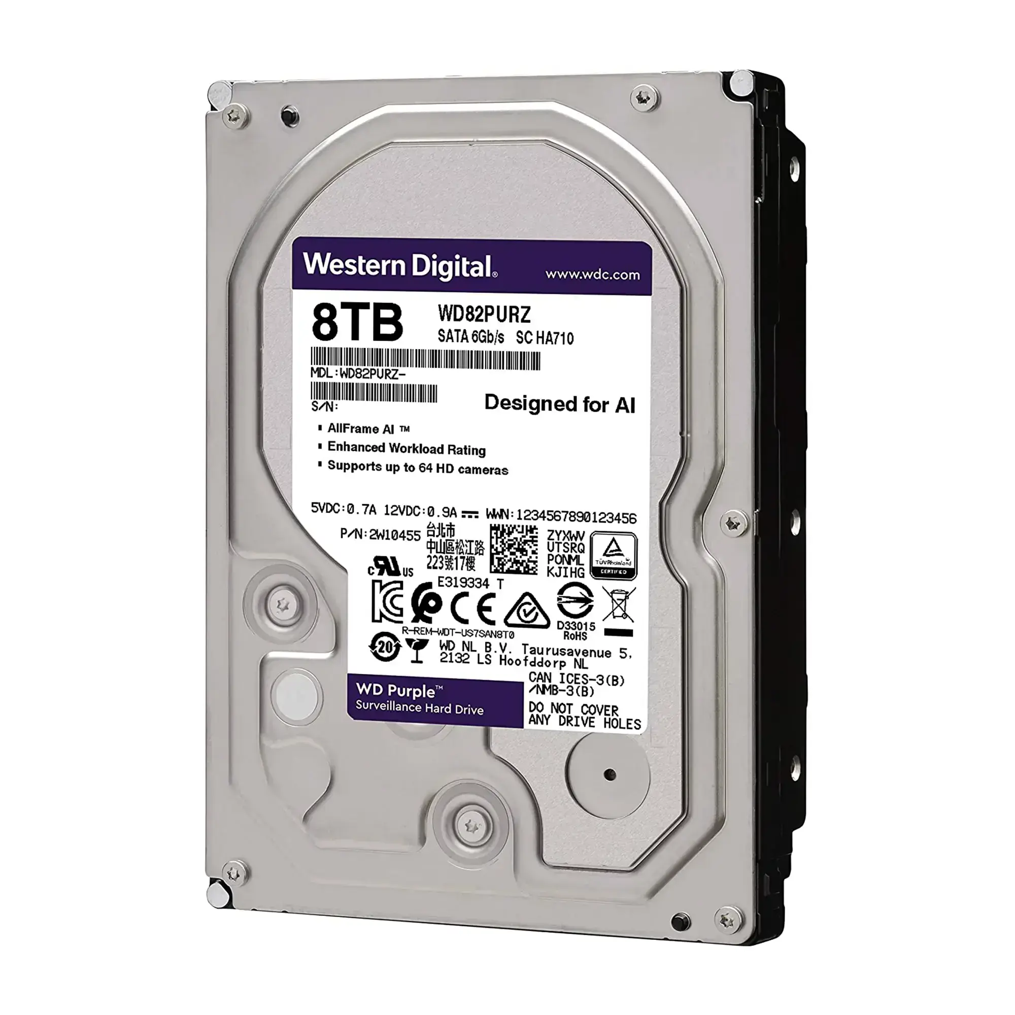Жорсткий диск WD Purple 8 TB (WD84PURZ)