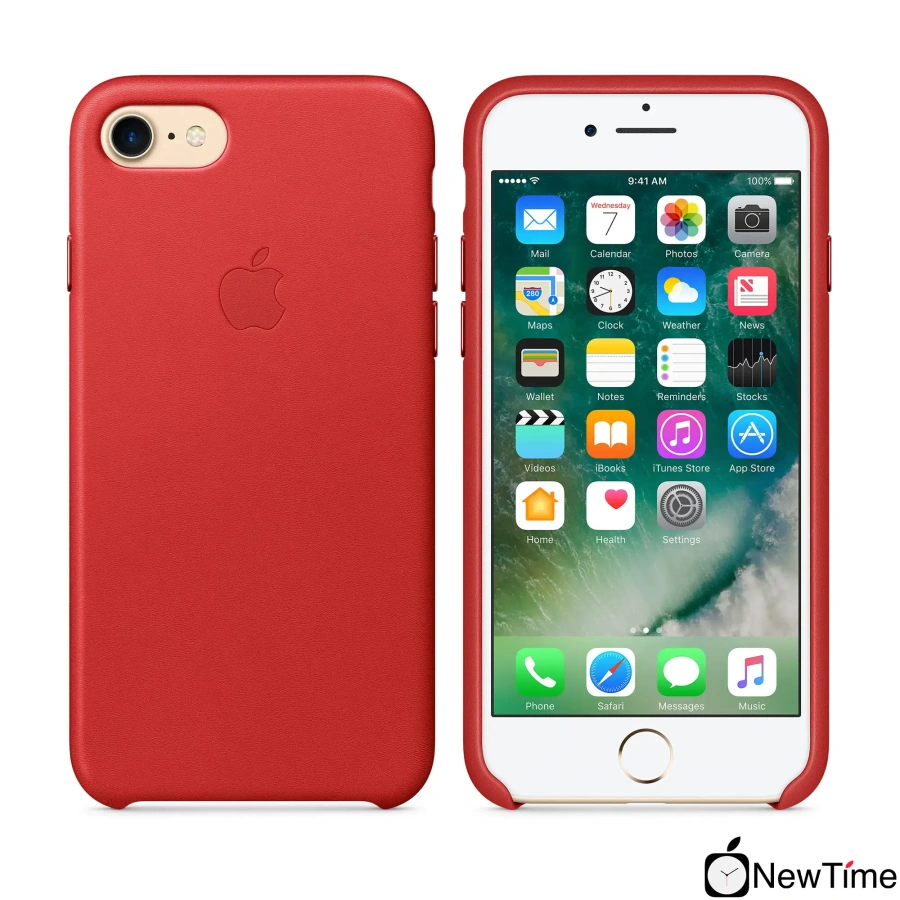 Чехол Apple iPhone 7/8/SE-2 Leather Case - (PRODUCT)RED (MMY62, MQHA2)