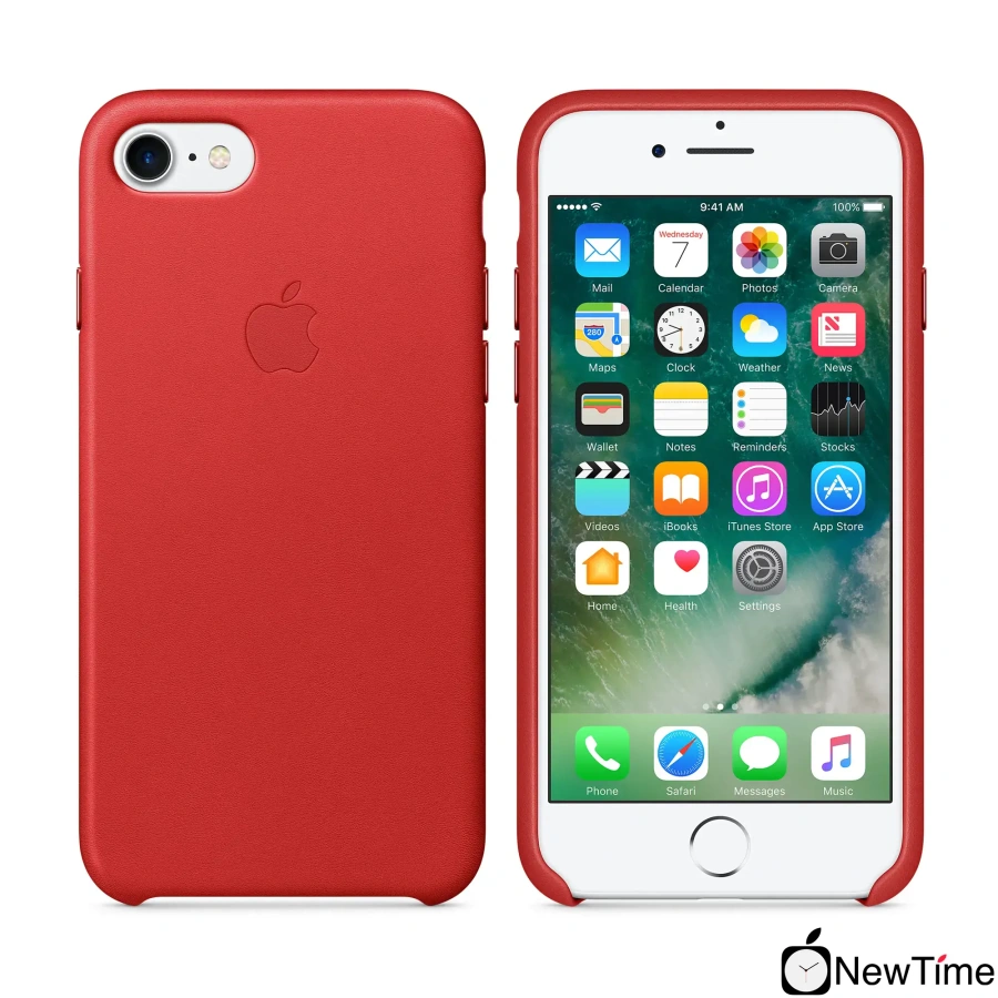 Чехол Apple iPhone 7/8/SE-2 Leather Case - (PRODUCT)RED (MMY62, MQHA2)