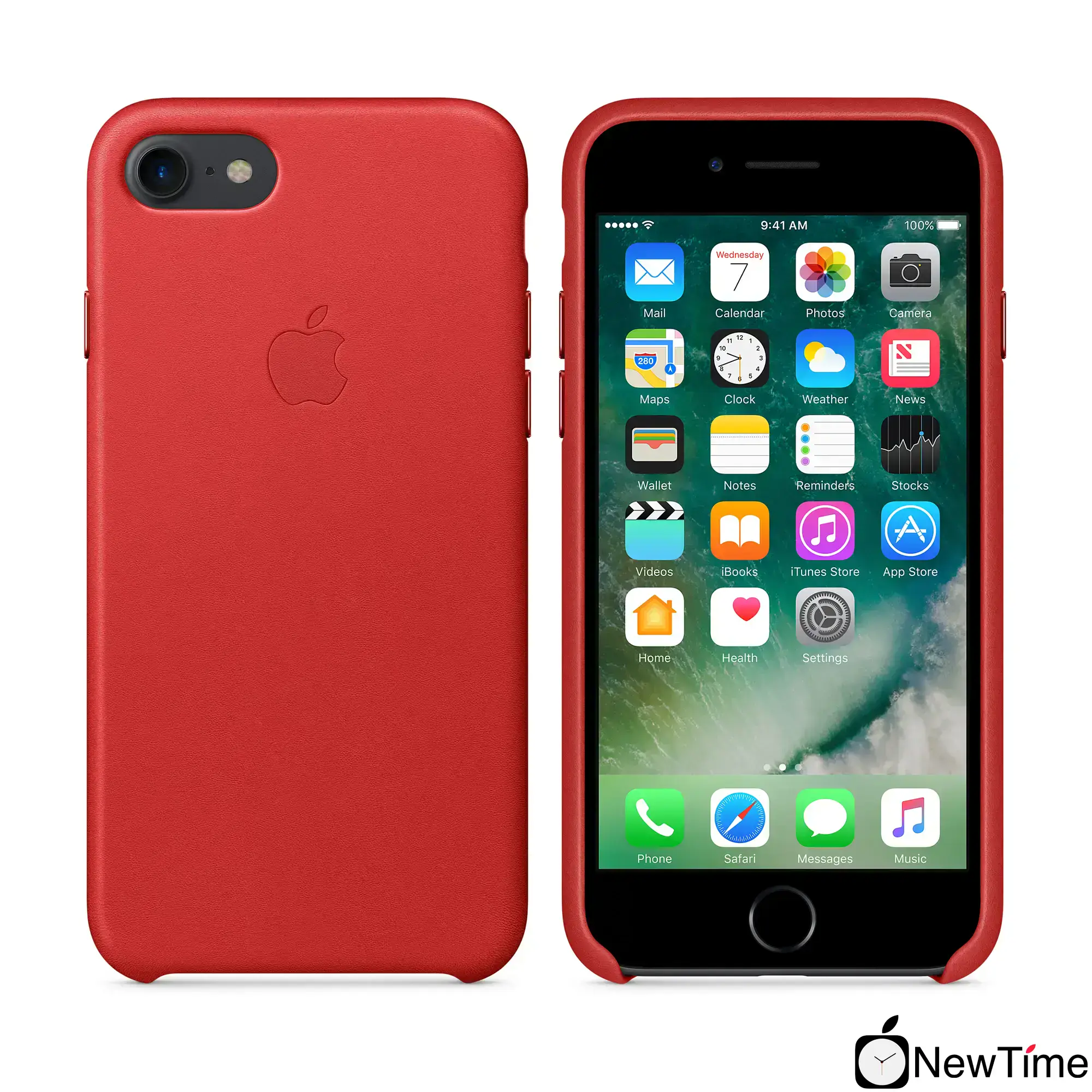Чохол Apple iPhone 7/8/SE-2 Leather Case - (PRODUCT)RED (MMY62, MQHA2)