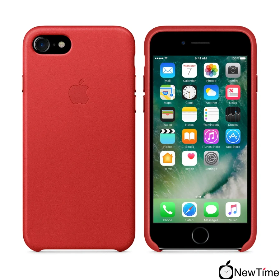 Чехол Apple iPhone 7/8/SE-2 Leather Case - (PRODUCT)RED (MMY62, MQHA2)