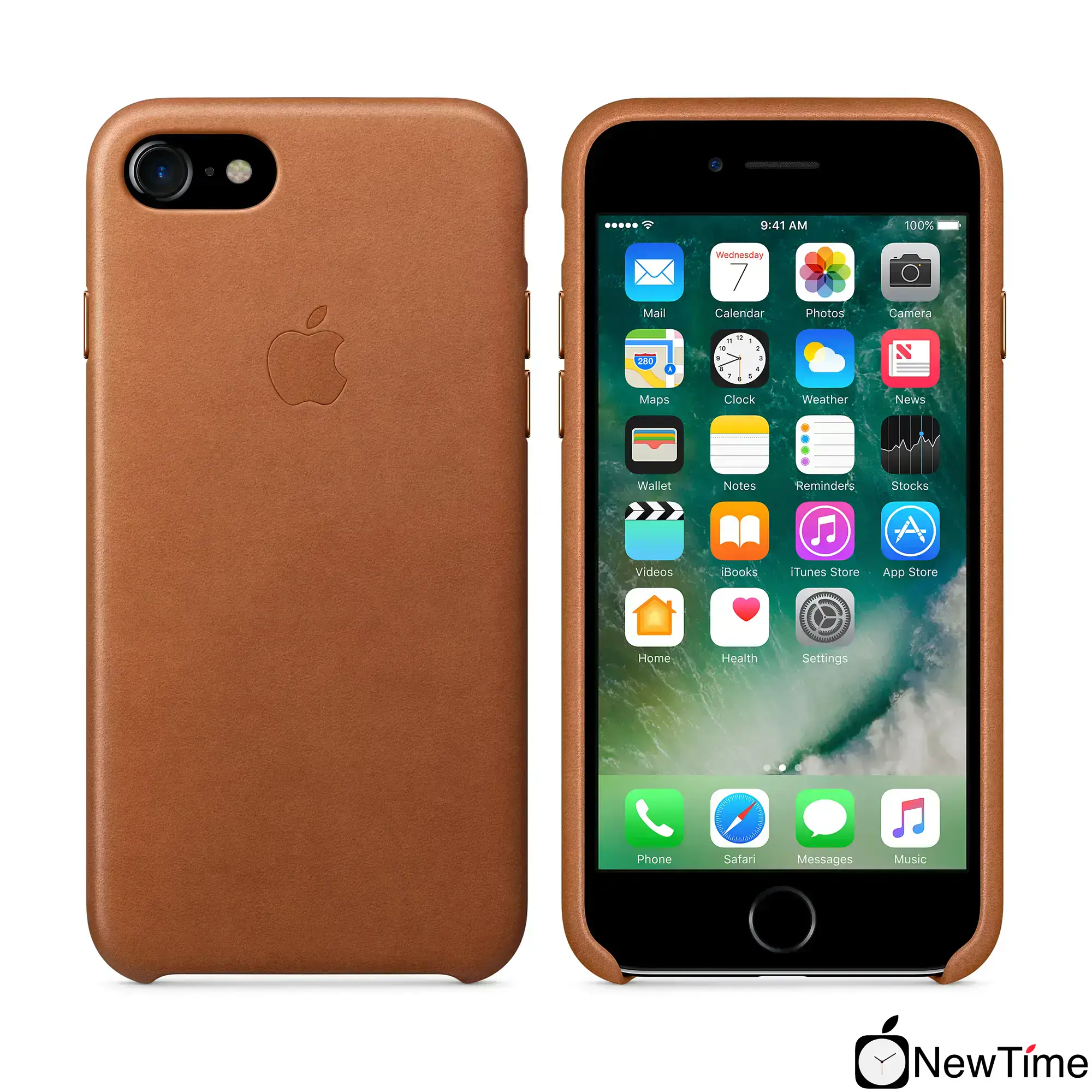 Чехол Apple iPhone 7/8/SE-2 Leather Case - Saddle Brown (MMY22, MQH72)