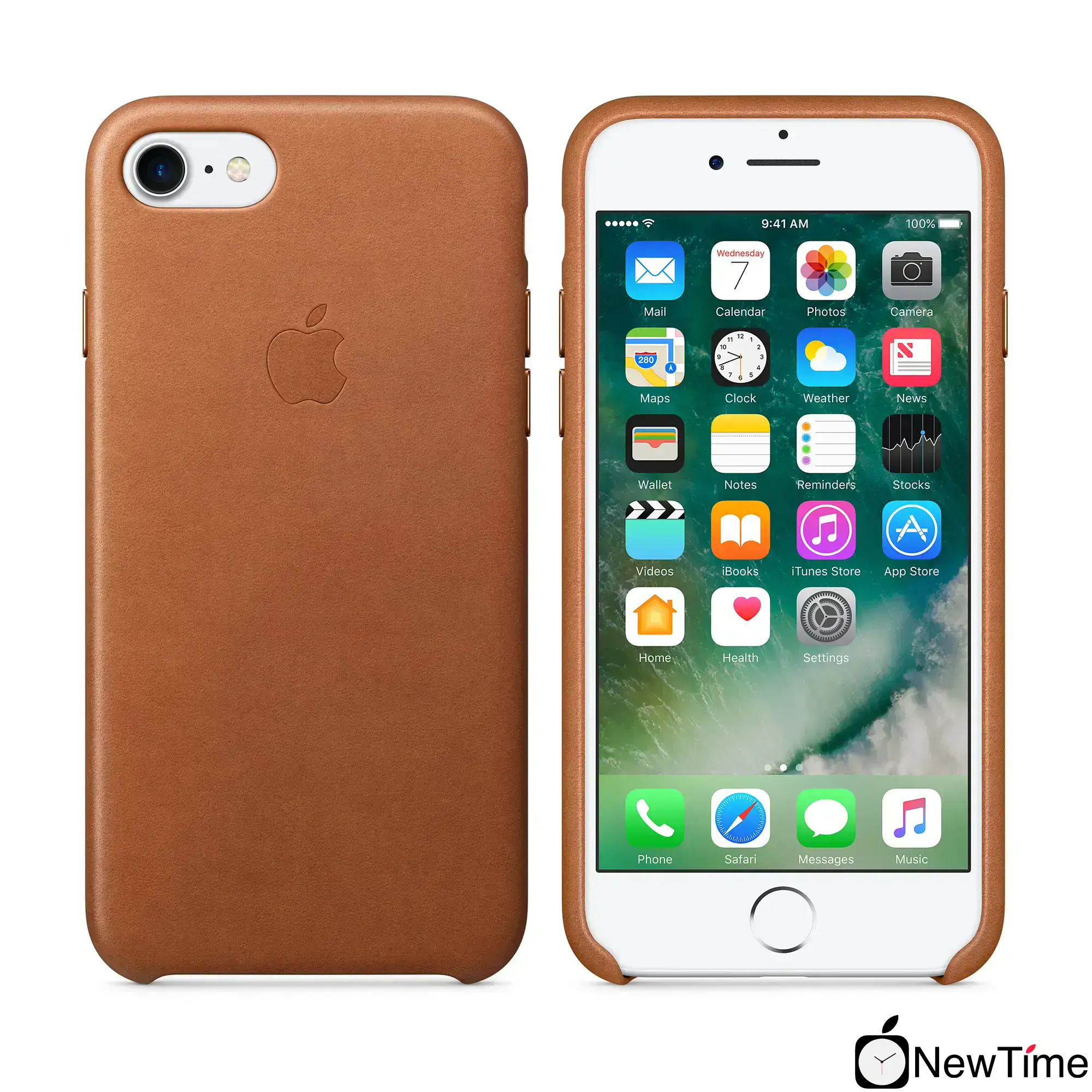 Чехол Apple iPhone 7/8/SE-2 Leather Case - Saddle Brown (MMY22, MQH72)