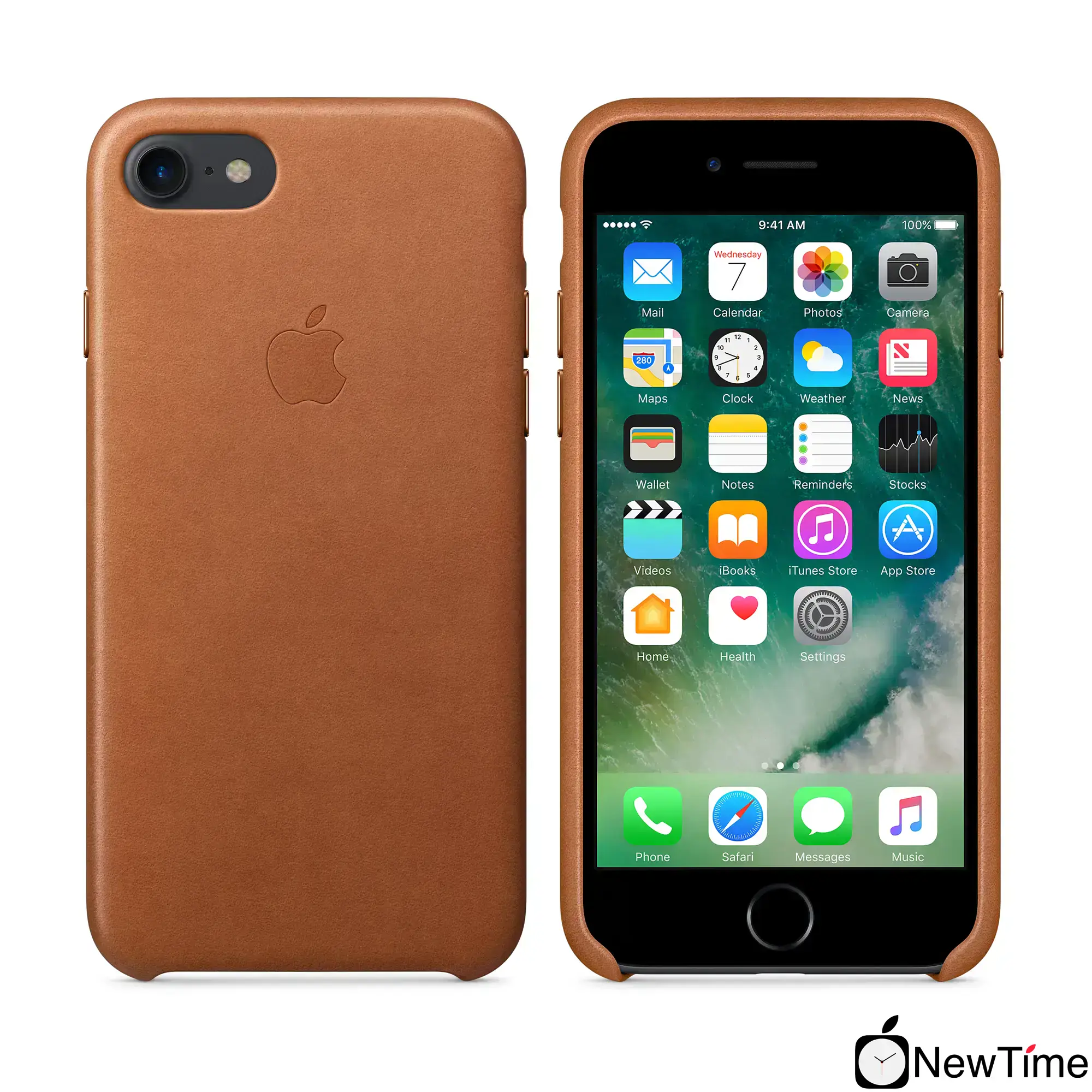 Чехол Apple iPhone 7/8/SE-2 Leather Case - Saddle Brown (MMY22, MQH72)