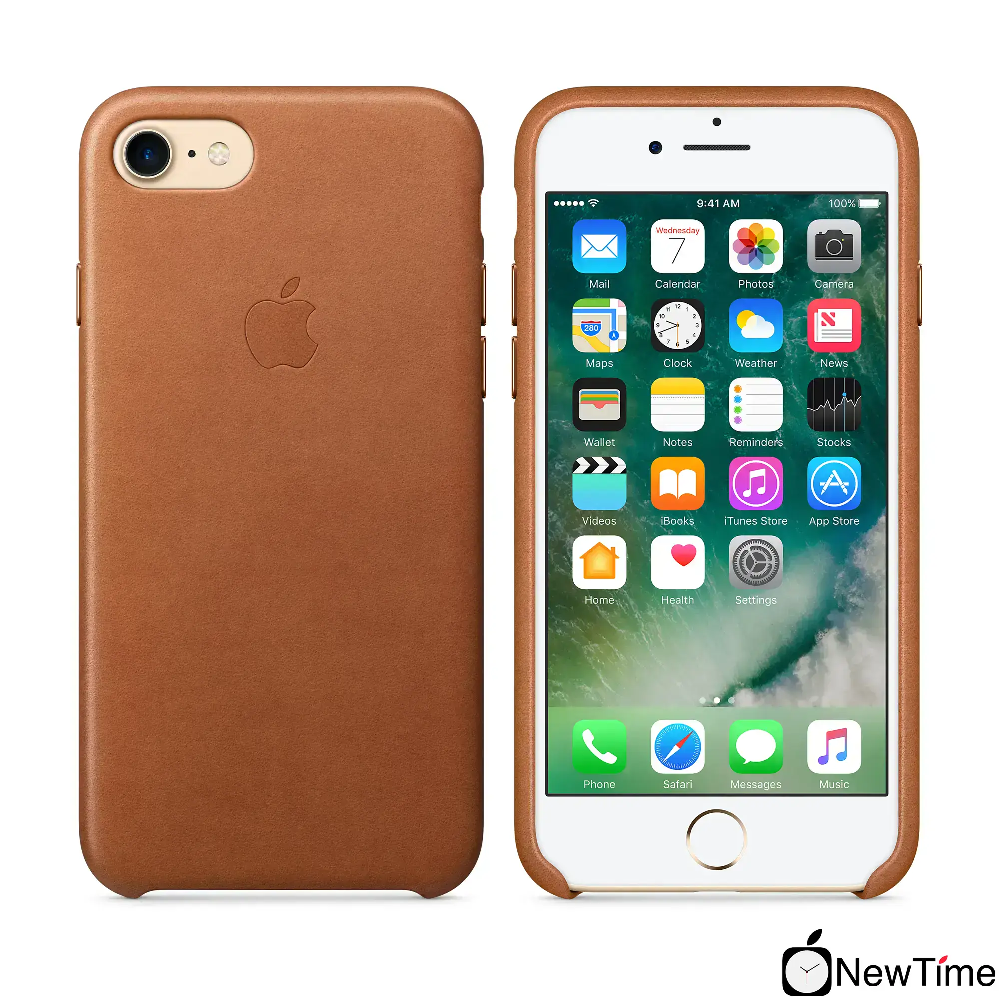 Чехол Apple iPhone 7/8/SE-2 Leather Case - Saddle Brown (MMY22, MQH72)