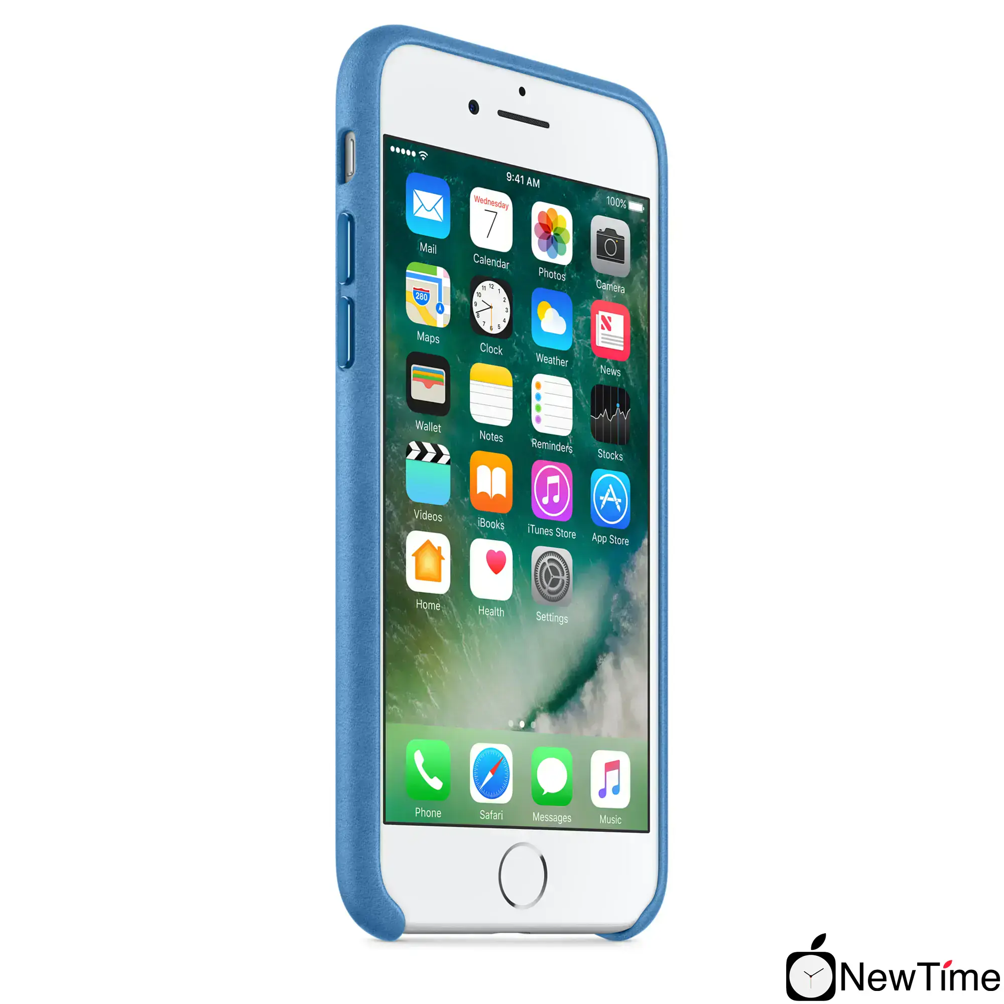 Чохол Apple iPhone 7/8/SE-2 Leather Case - Sea Blue (MMY42)
