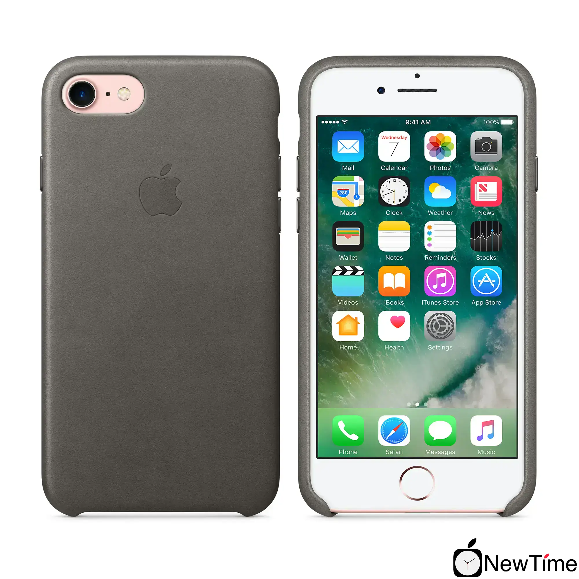 Чохол Apple iPhone 7/8/SE-2 Leather Case - Storm Gray (MMY12)