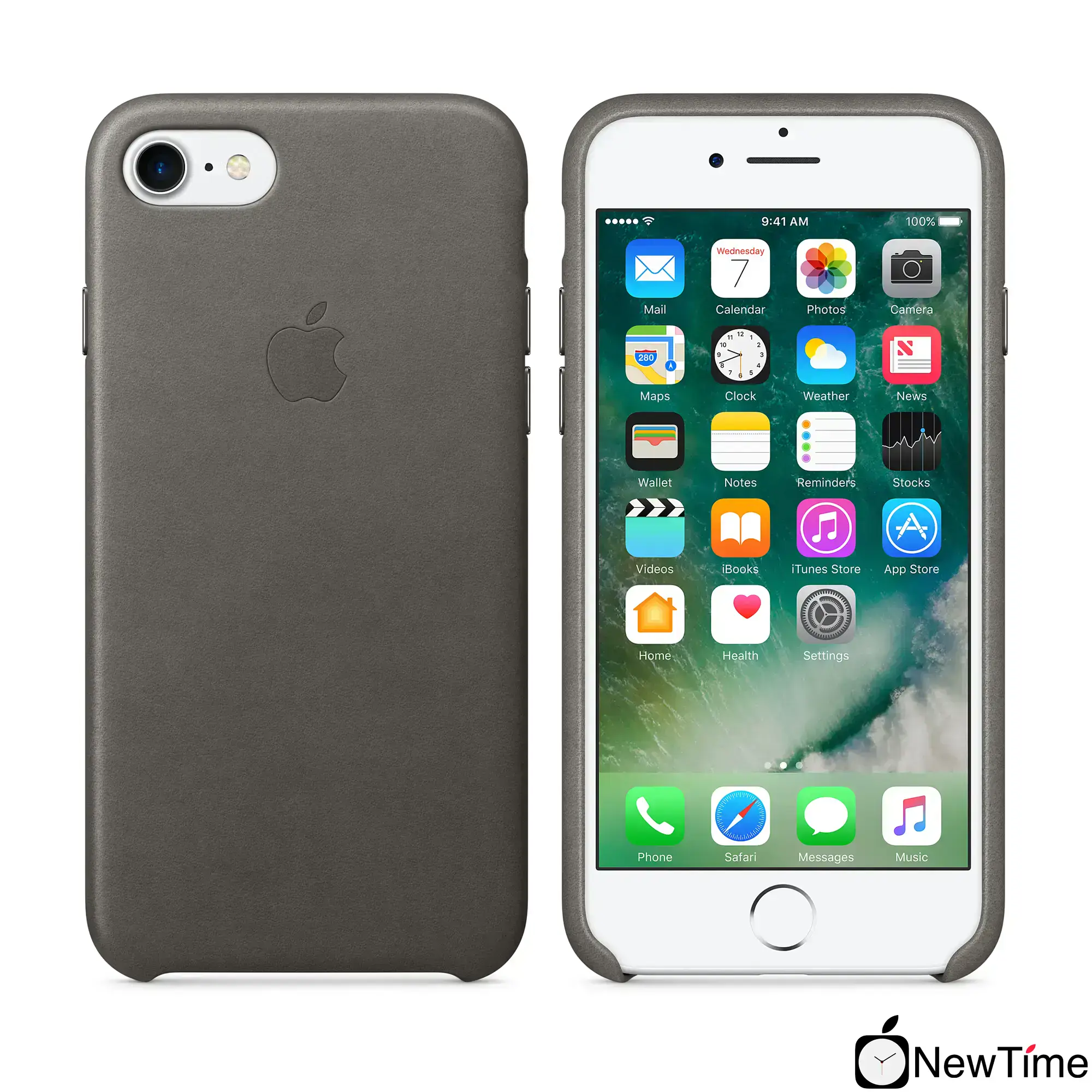 Чохол Apple iPhone 7/8/SE-2 Leather Case - Storm Gray (MMY12)