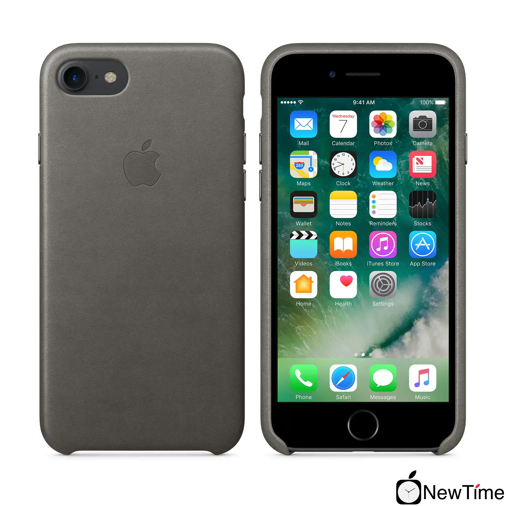Чохол Apple iPhone 7/8/SE-2 Leather Case - Storm Gray (MMY12)