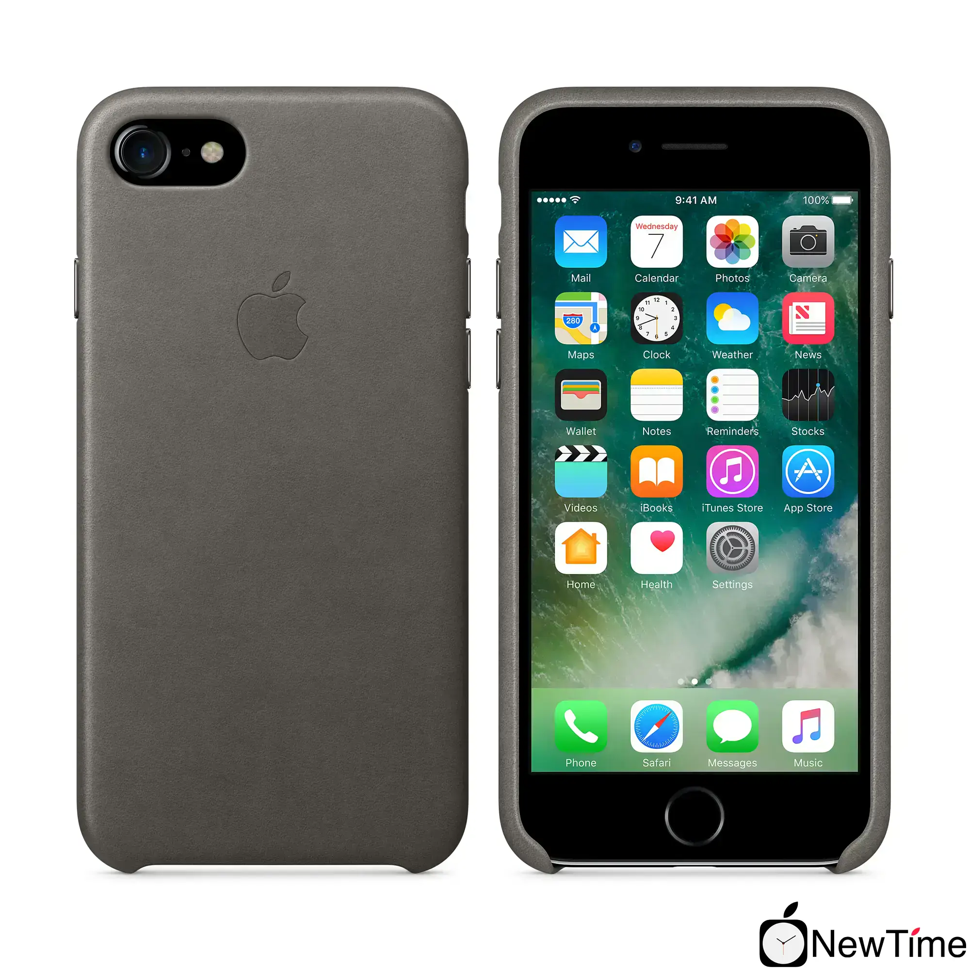 Чохол Apple iPhone 7/8/SE-2 Leather Case - Storm Gray (MMY12)