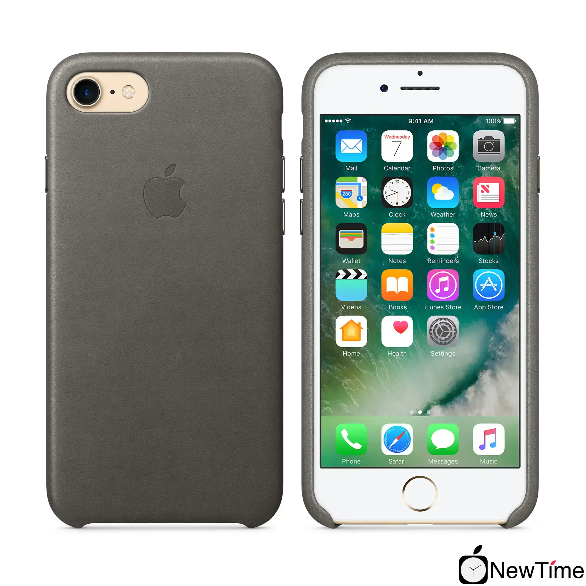 Чохол Apple iPhone 7/8/SE-2 Leather Case - Storm Gray (MMY12)