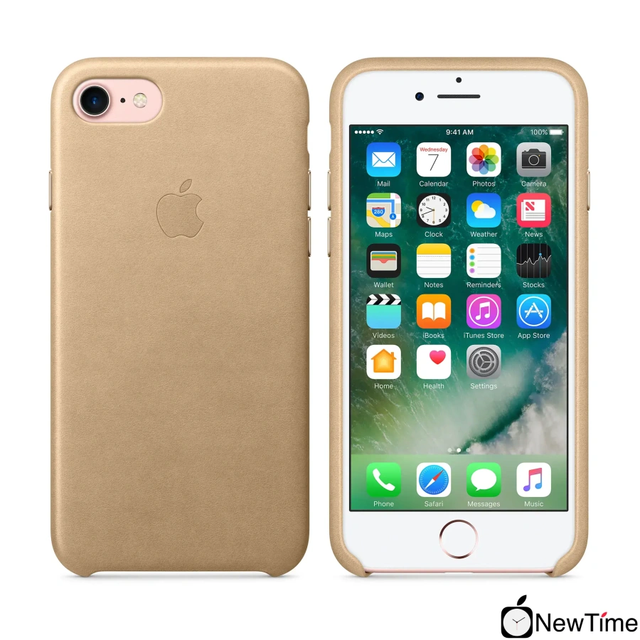 Чехол Apple iPhone 7/8/SE-2 Leather Case - Tan (MMY72)