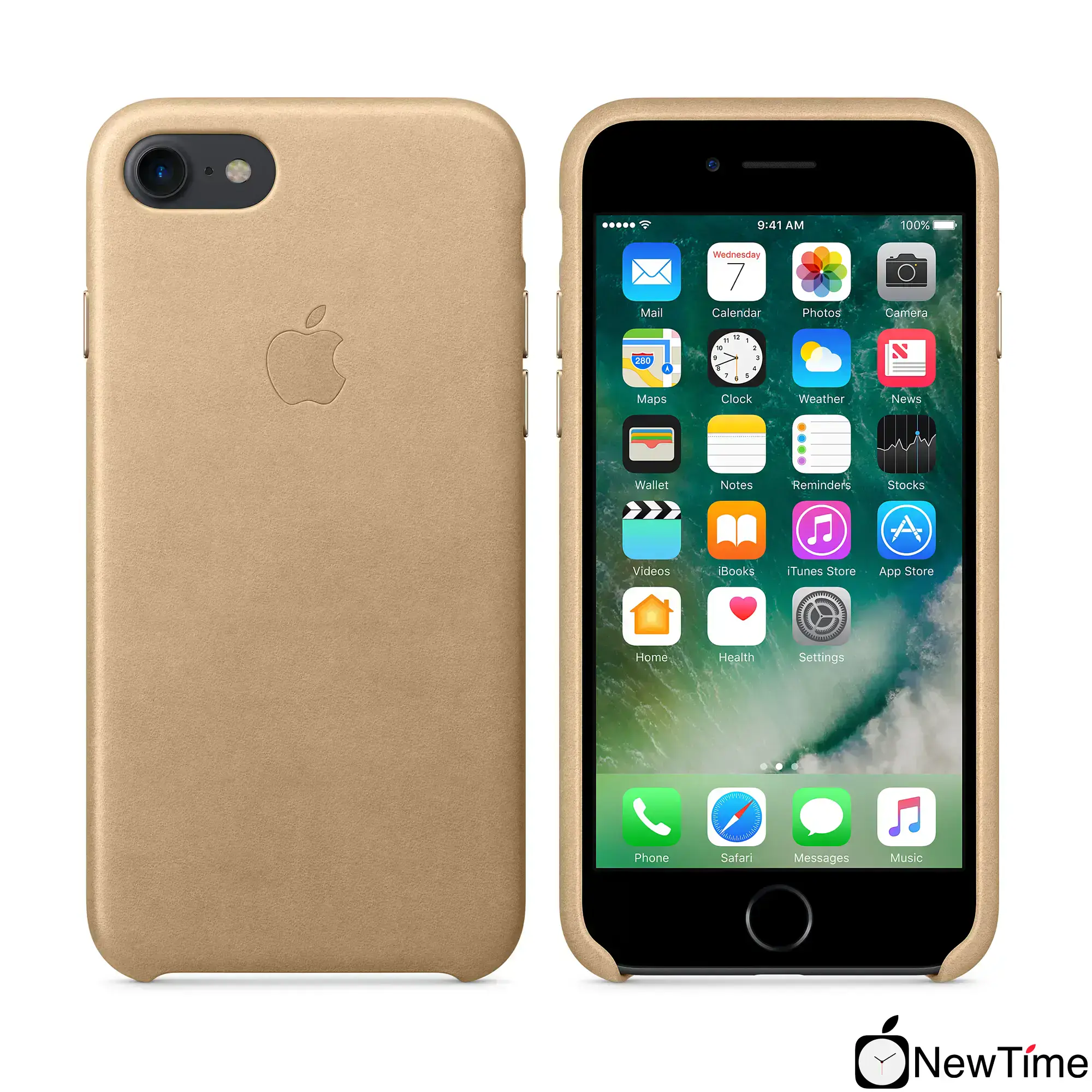Чохол Apple iPhone 7/8/SE-2 Leather Case - Tan (MMY72)