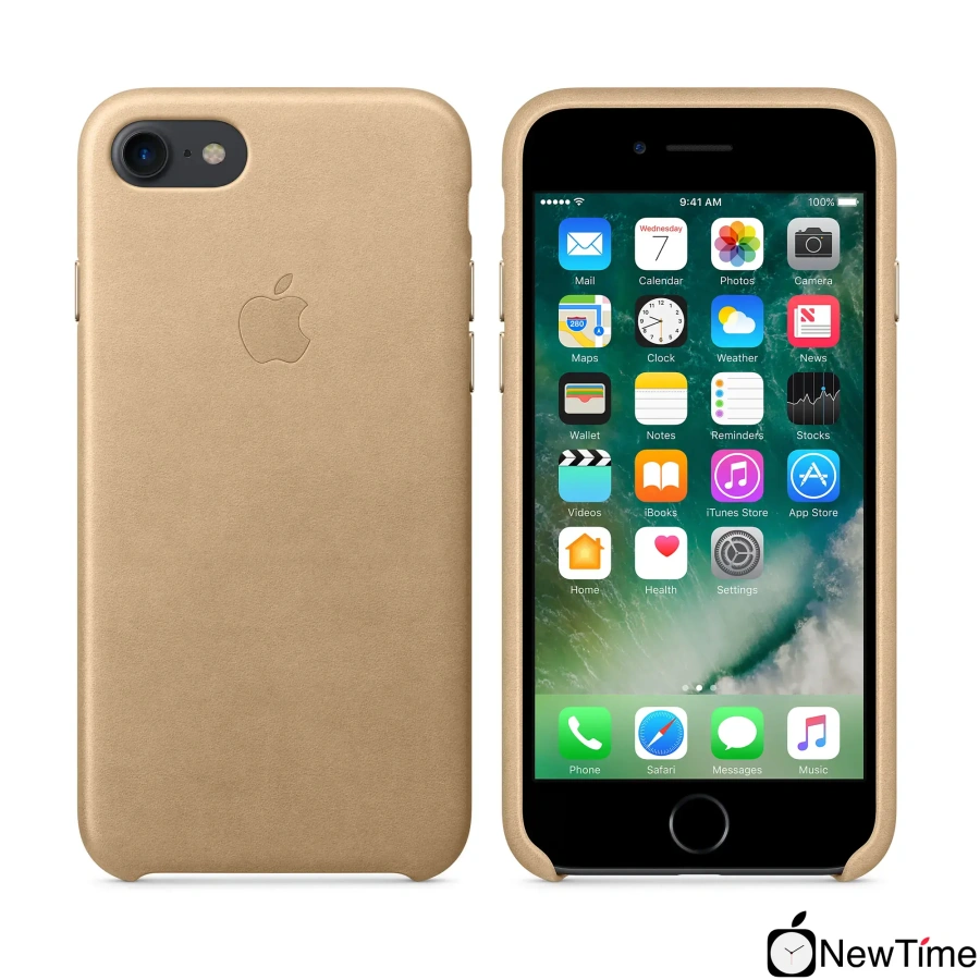 Чехол Apple iPhone 7/8/SE-2 Leather Case - Tan (MMY72)