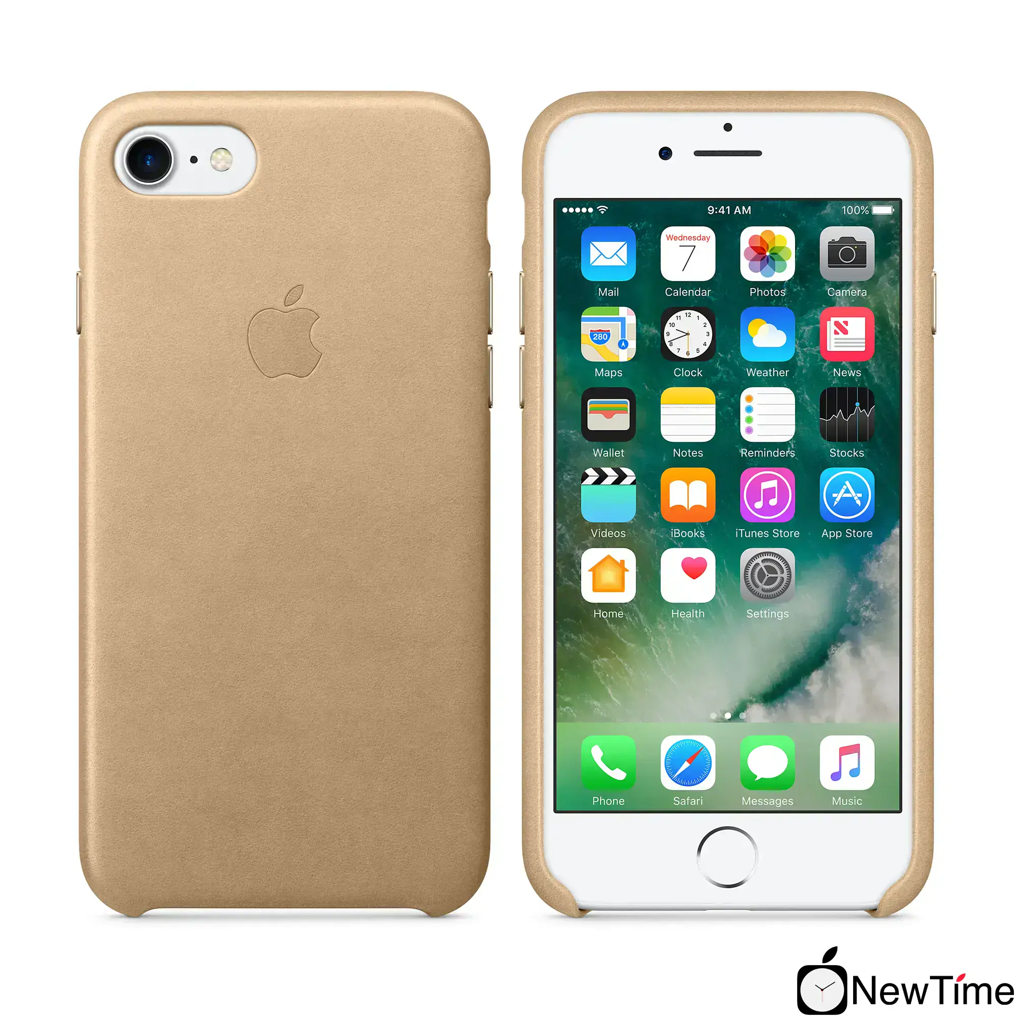 Чохол Apple iPhone 7/8/SE-2 Leather Case - Tan (MMY72)
